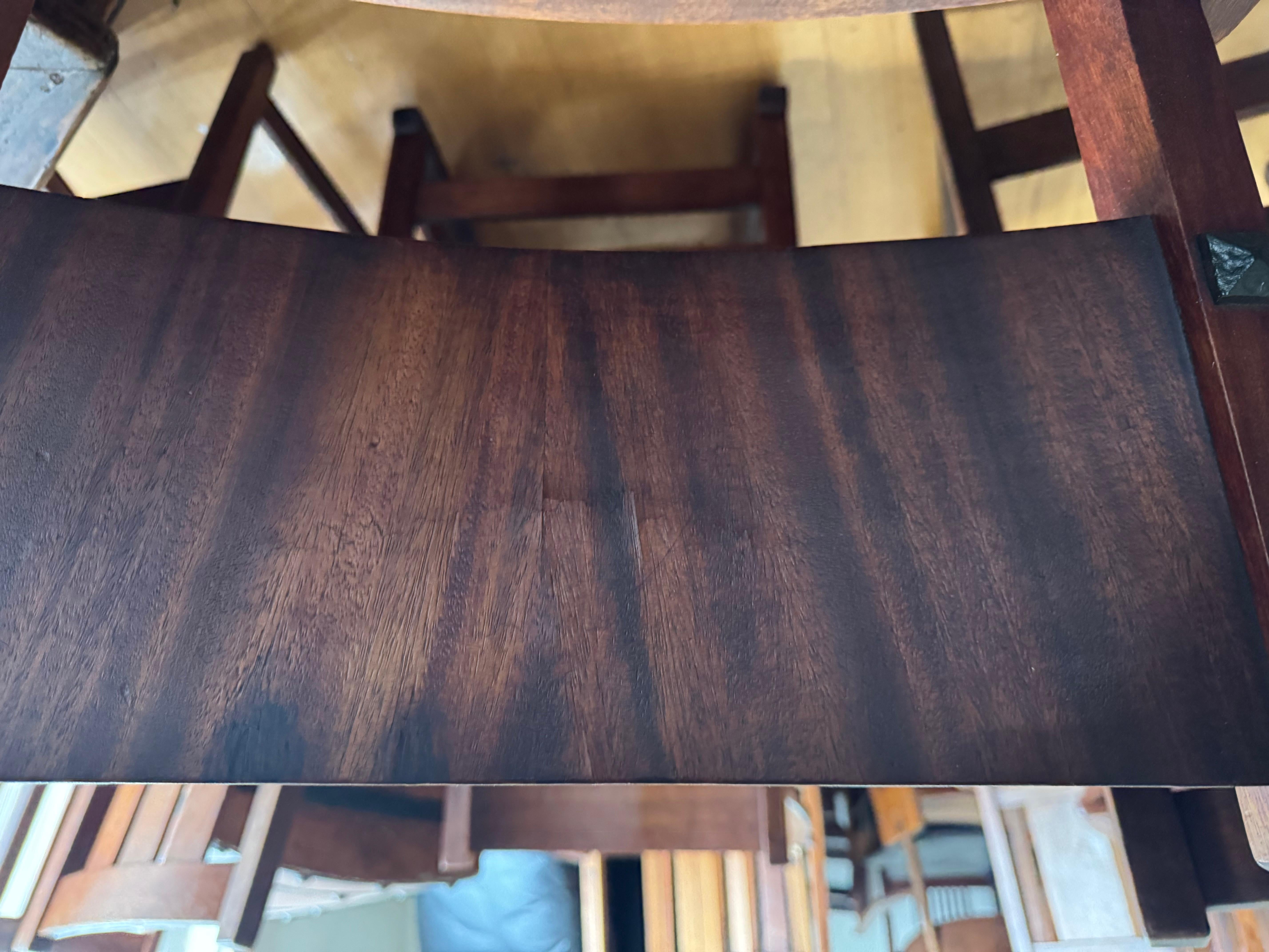 Pelle Poltrona antica Arts & Crafts (epoca Stickley) - W2994  UNA VENDITA SPECIALE in vendita