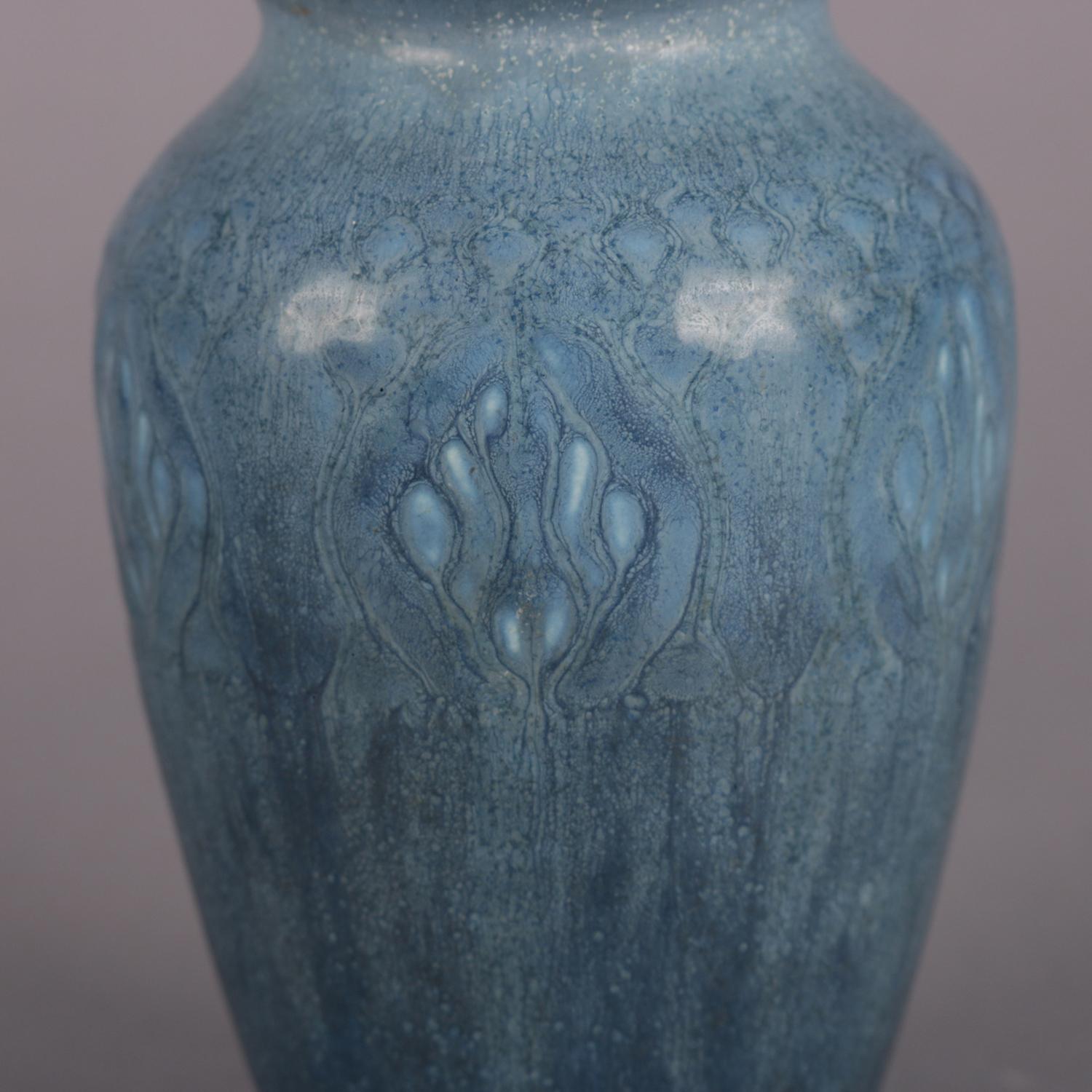 Glazed Antique Arts & Crafts Art Pottery Stylized Foliate Petite Vase by Rookwood