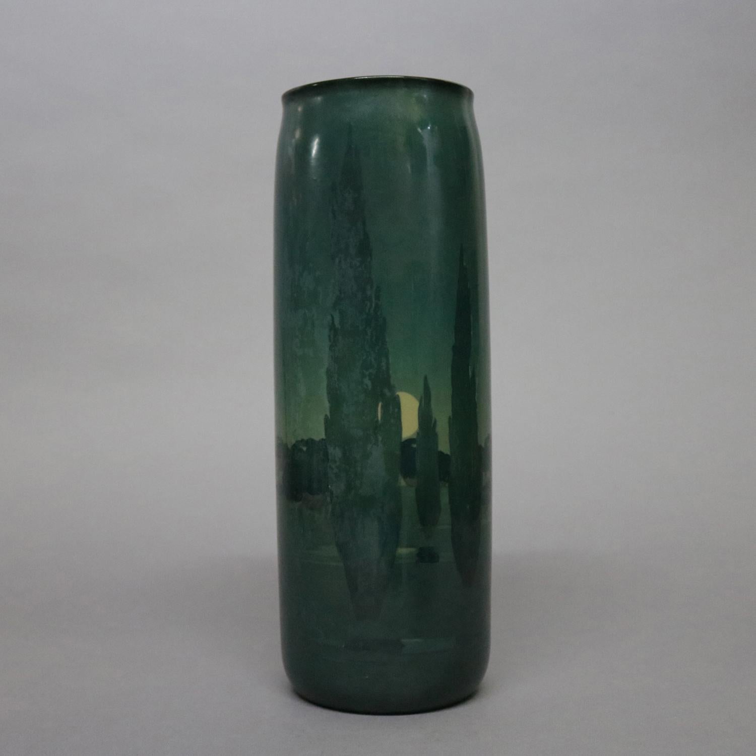 20th Century Antique Arts & Crafts Arthur Wesley Dow School Art Pottery Vase by Belleek