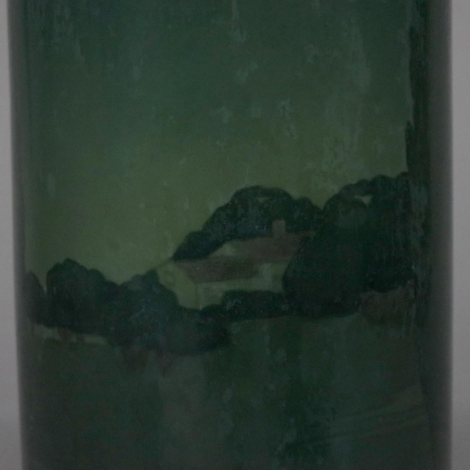 Antique Arts & Crafts Arthur Wesley Dow School Art Pottery Vase by Belleek 2