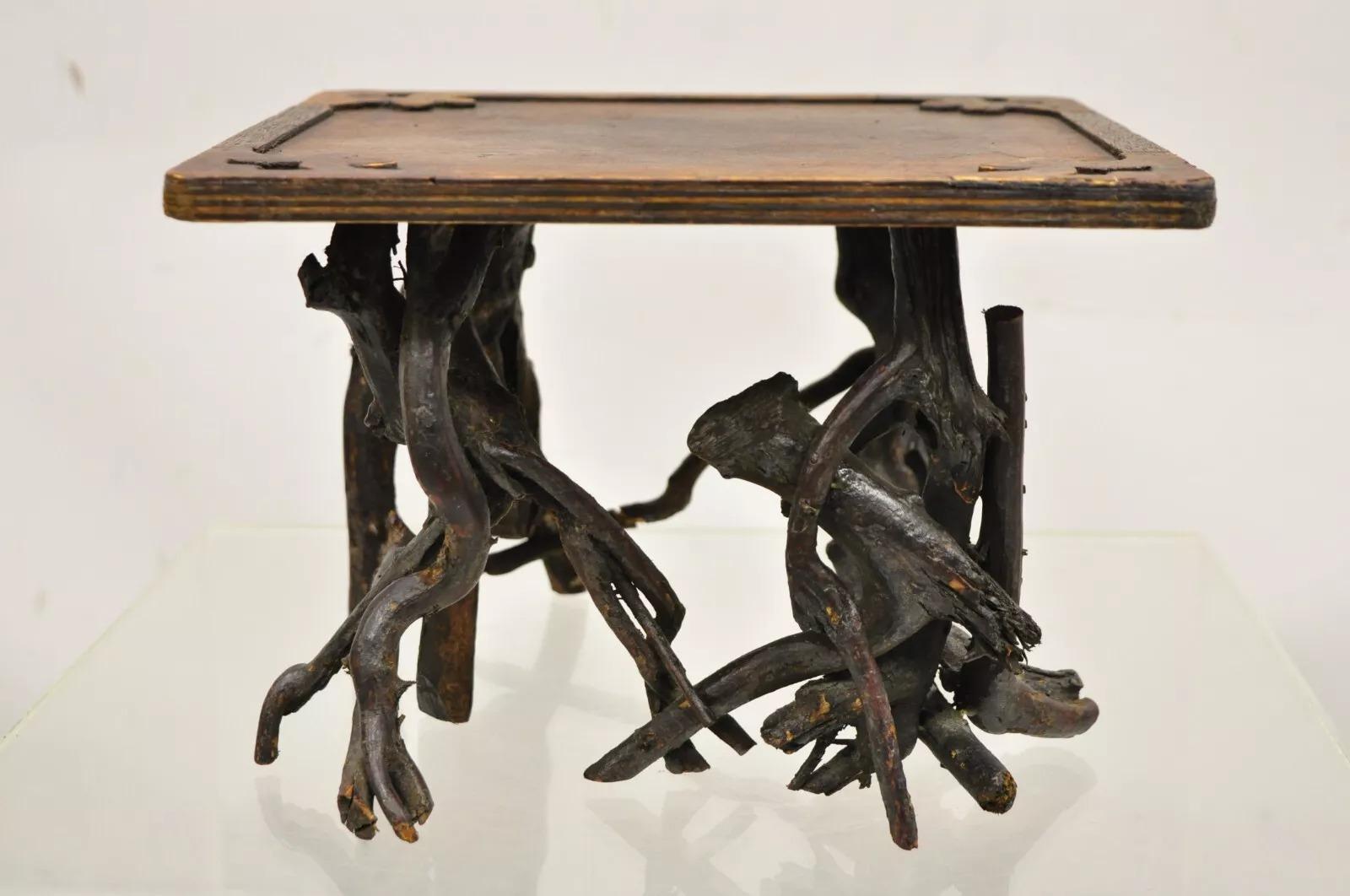 Support en bois pour branches d'adirondack, branches et brindilles, de style 