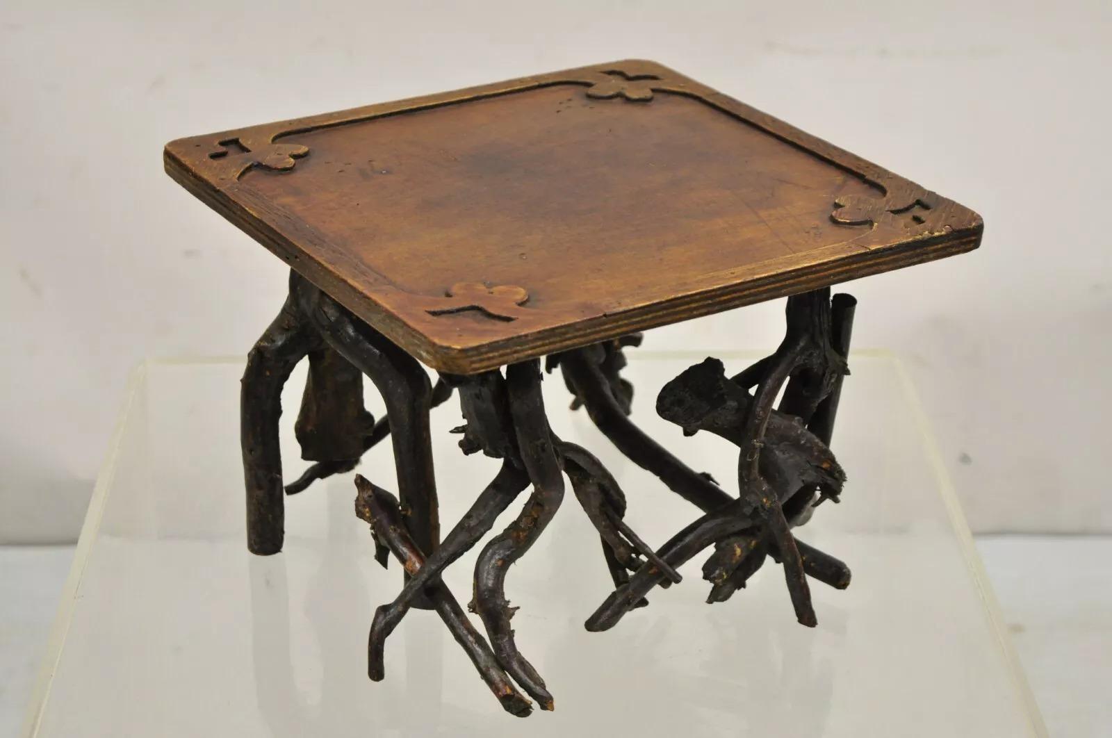 Support en bois pour branches d'adirondack, branches et brindilles, de style 