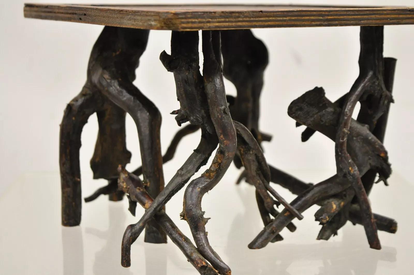 20ième siècle Support en bois pour branches d'adirondack, branches et brindilles, de style 