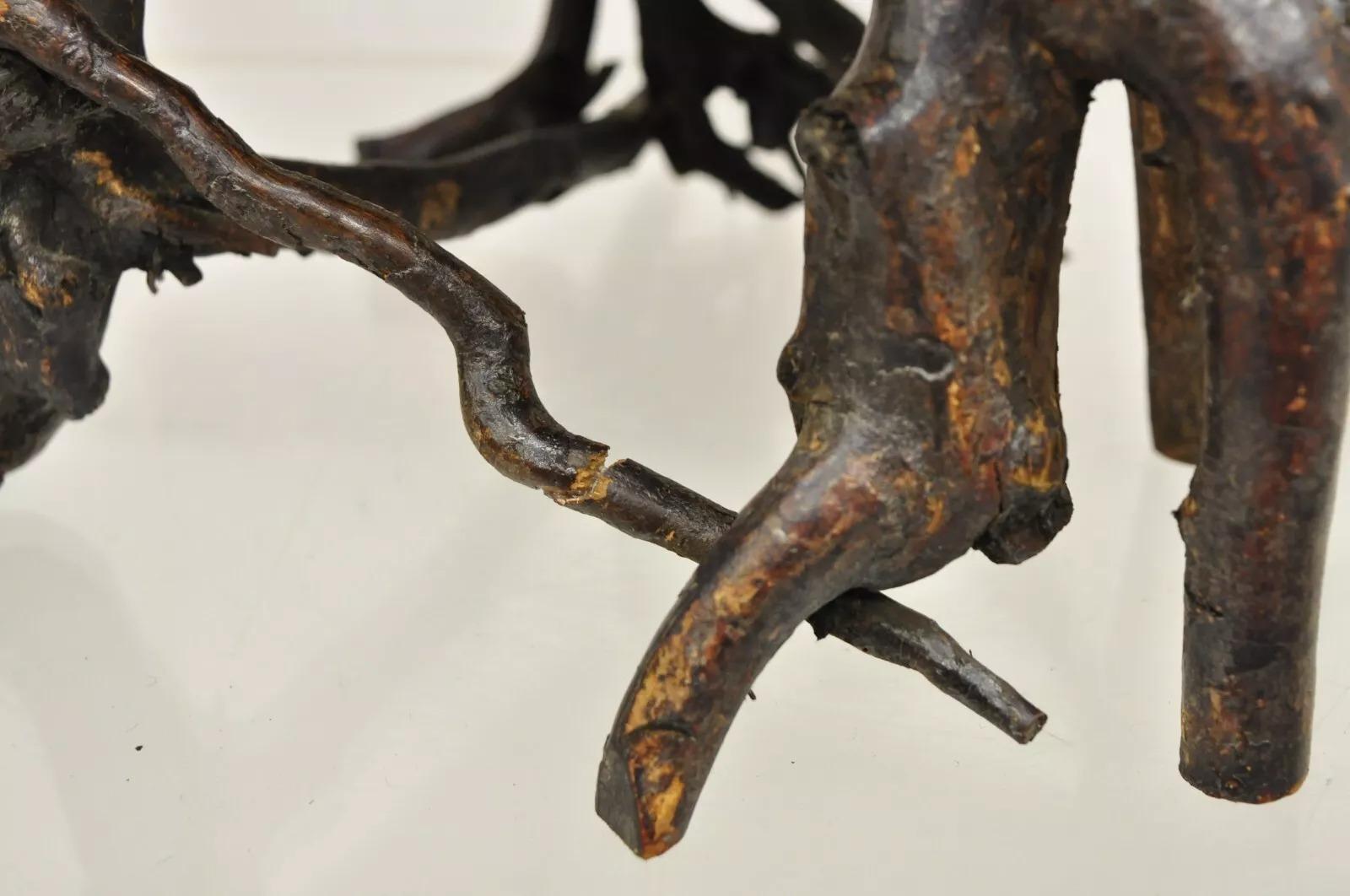 Support en bois pour branches d'adirondack, branches et brindilles, de style 