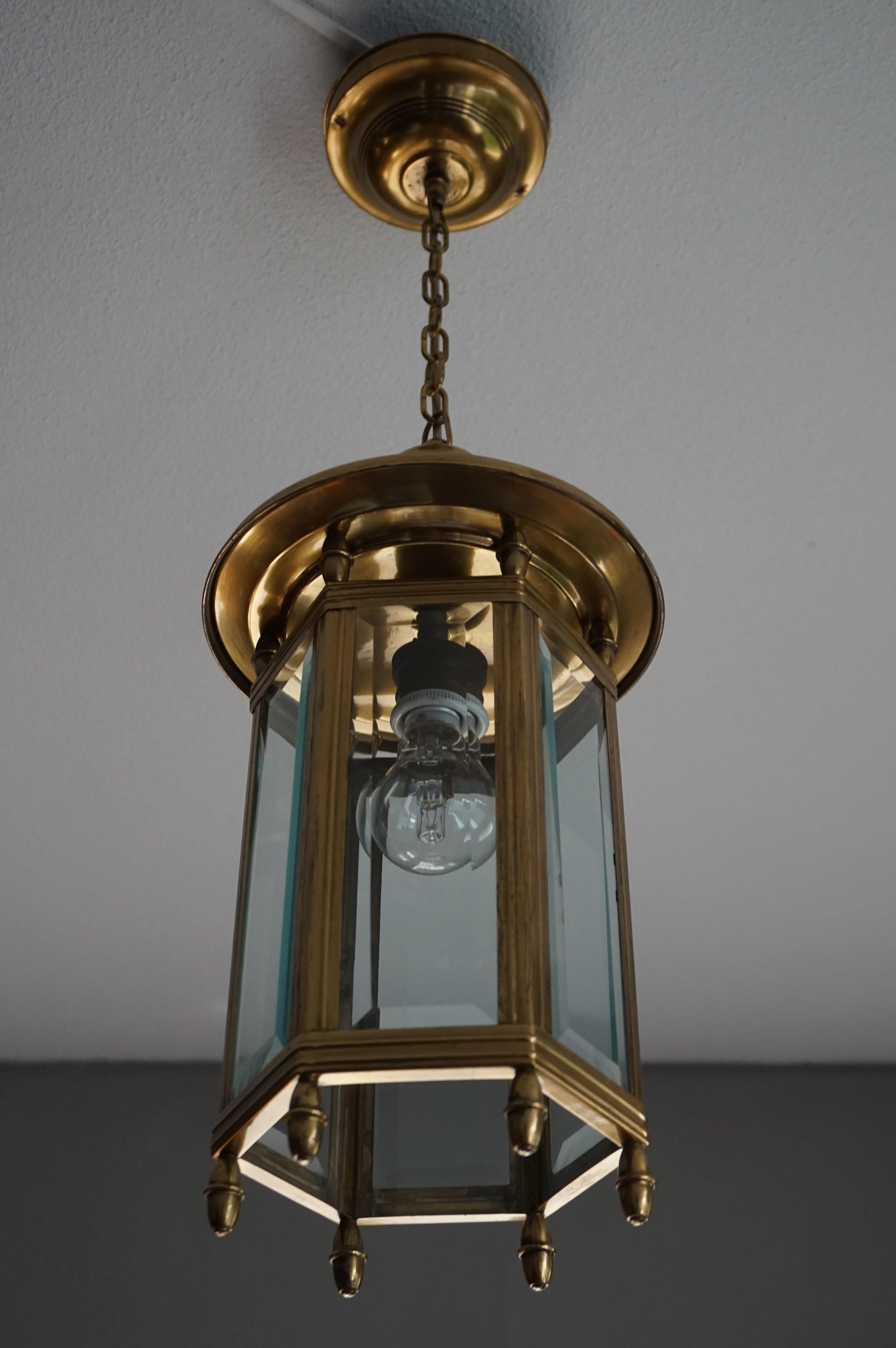 Details about   VTG ARTS AND CRAFT BRASS HANGING LIGHT FIXTURE GLASS INSERTS EXC CONDITION 