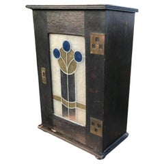 Antique armoire Arts & Crafts Stickley Era - W7057   VENTE