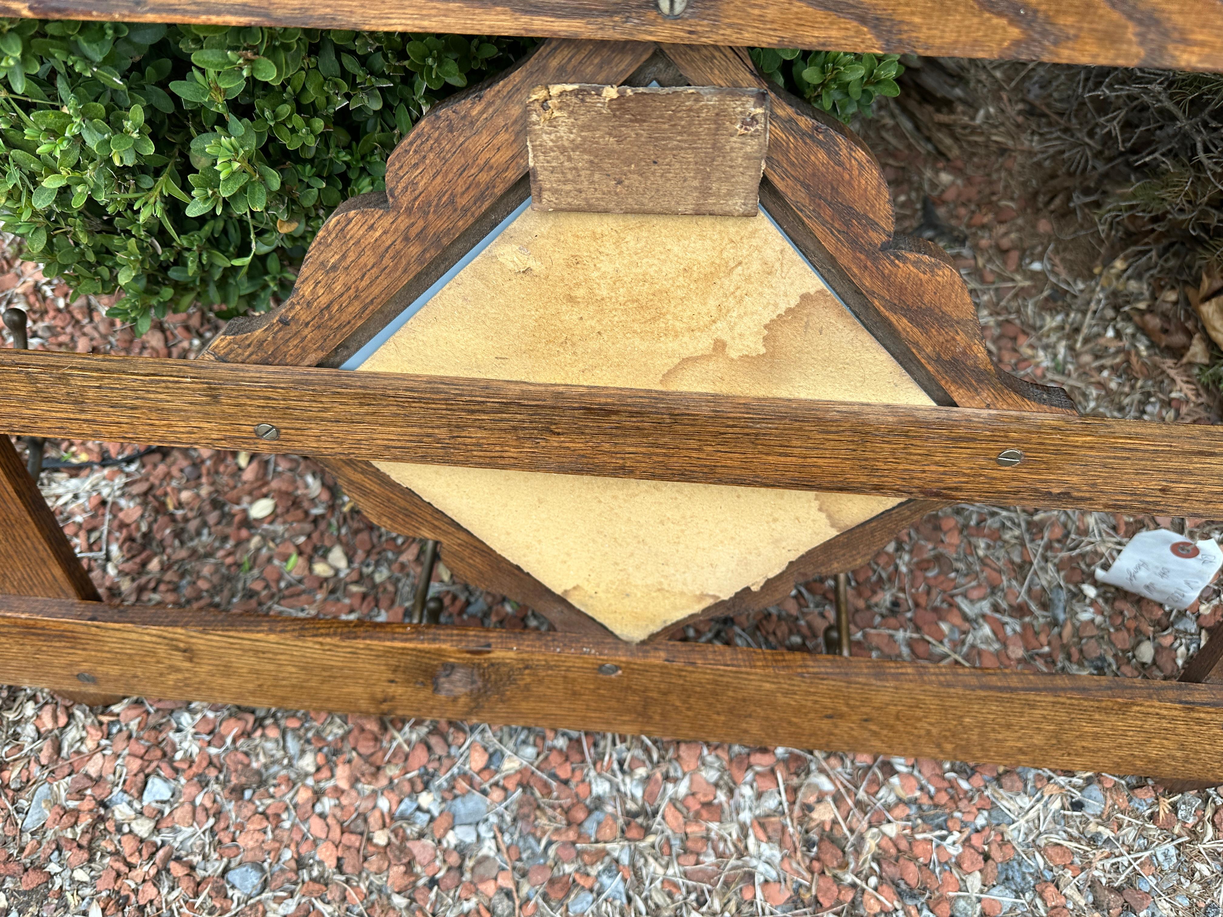 Antique A@C Coat Hanger with Mirror Stickley era W1732     SALE For Sale 9