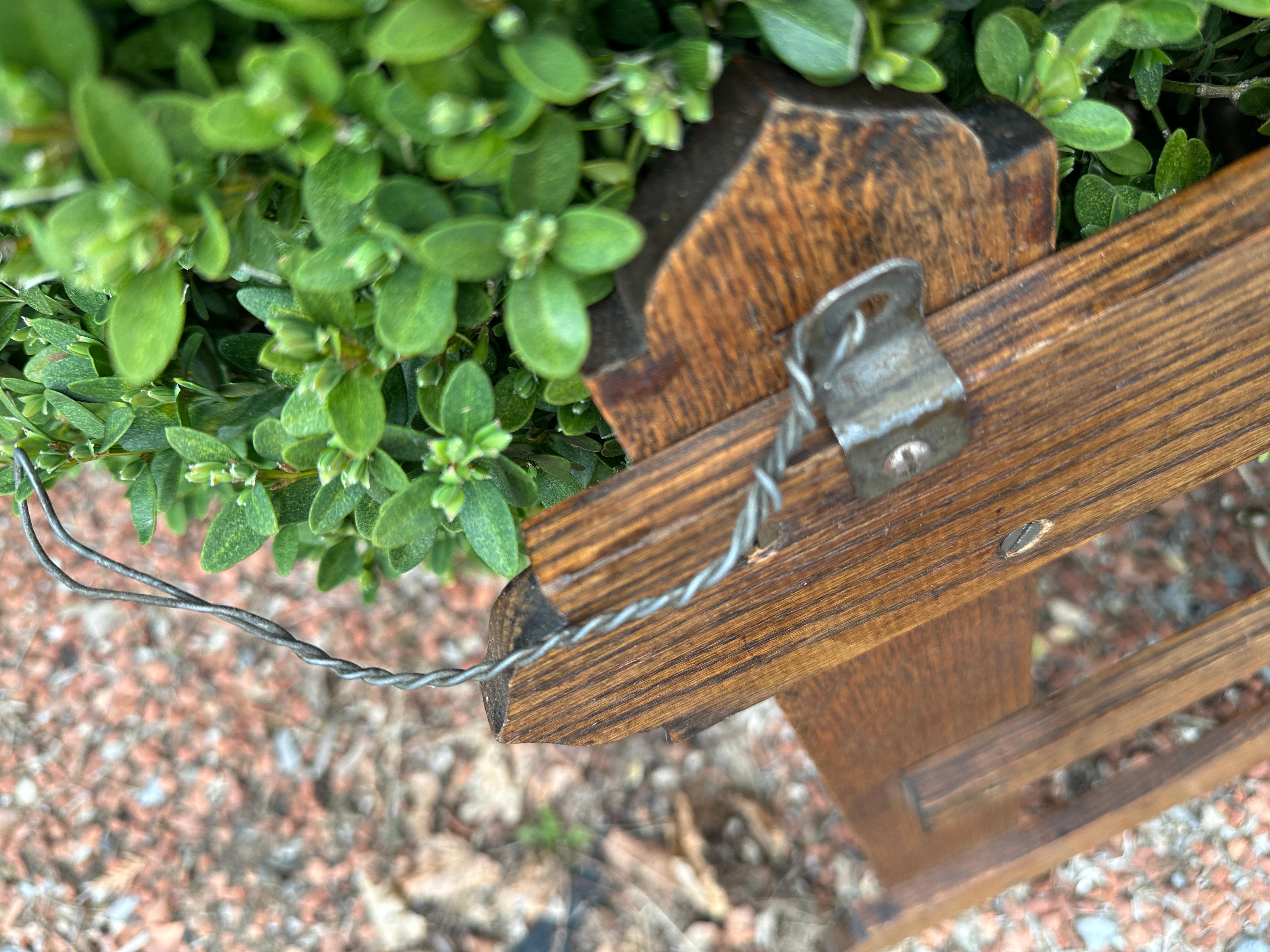 Mid-Century Modern Antique A@C Coat Hanger with Mirror Stickley era W1732     SALE For Sale