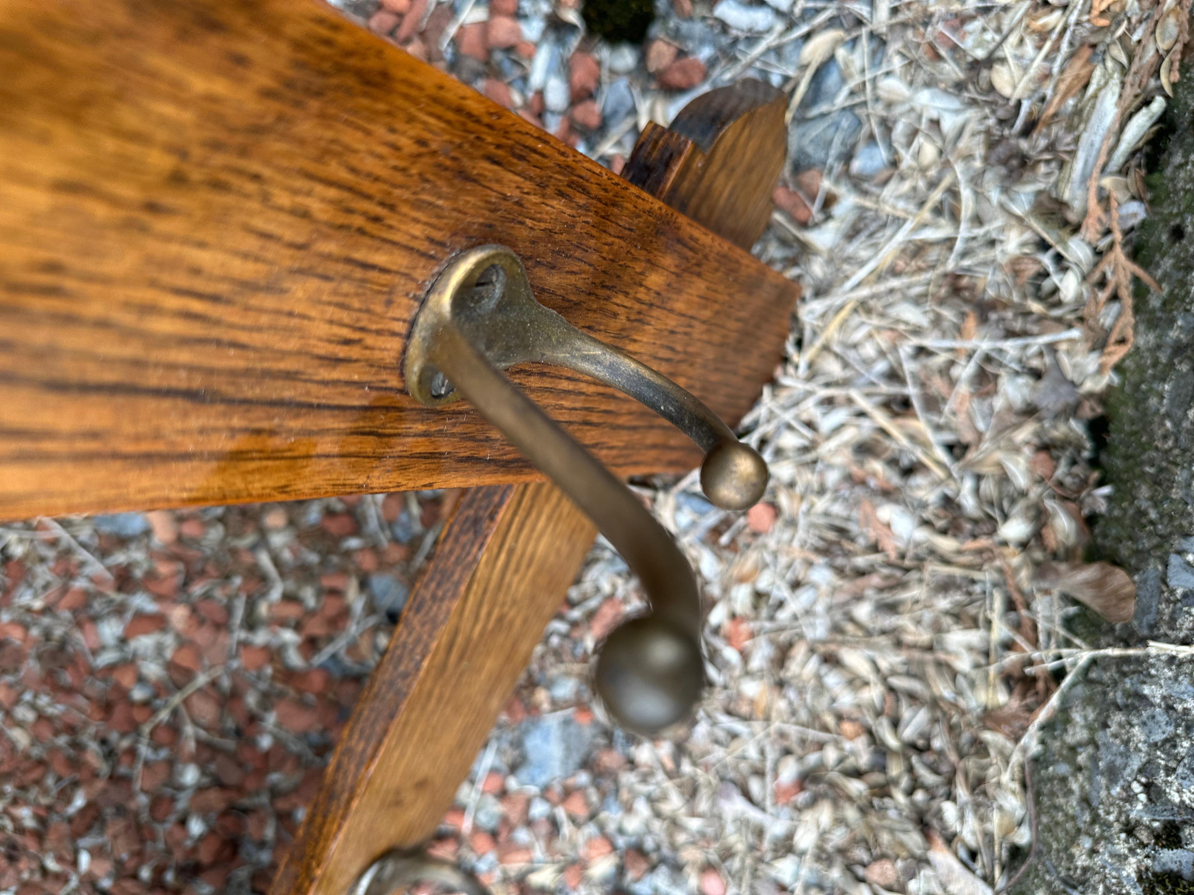 20th Century Antique A@C Coat Hanger with Mirror Stickley era W1732     SALE For Sale