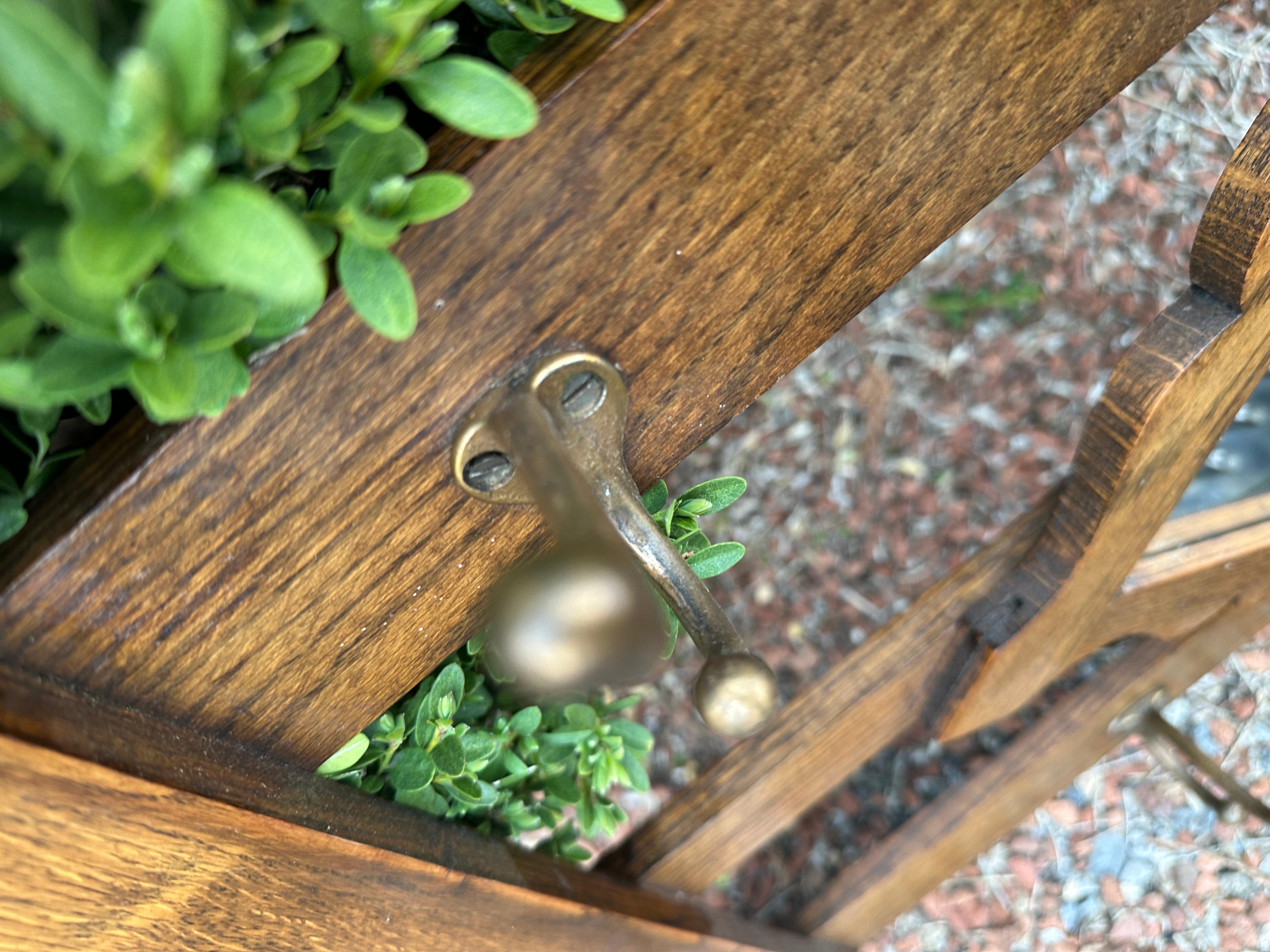Antique A@C Coat Hanger with Mirror Stickley era W1732     SALE For Sale 2