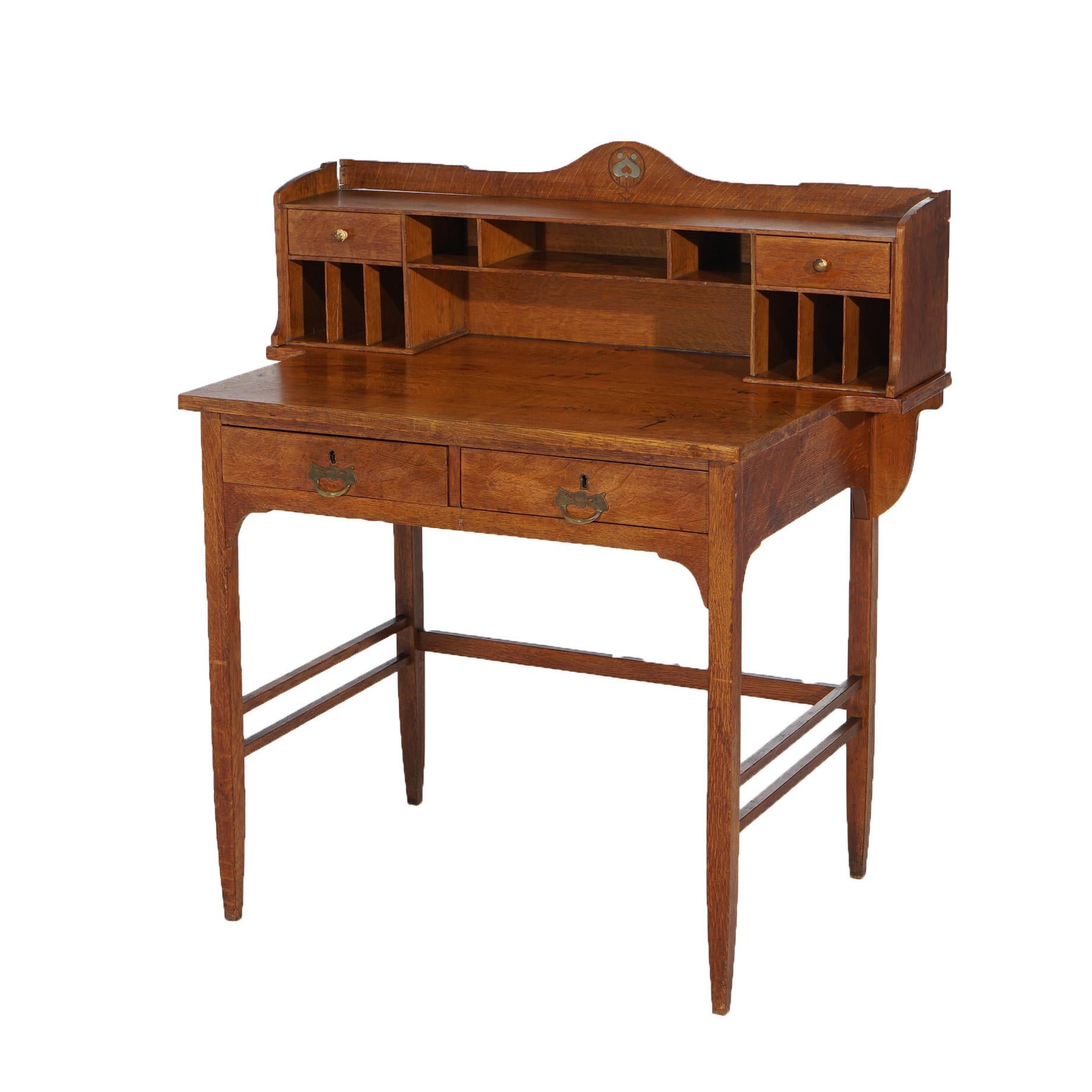 arts and crafts writing desk