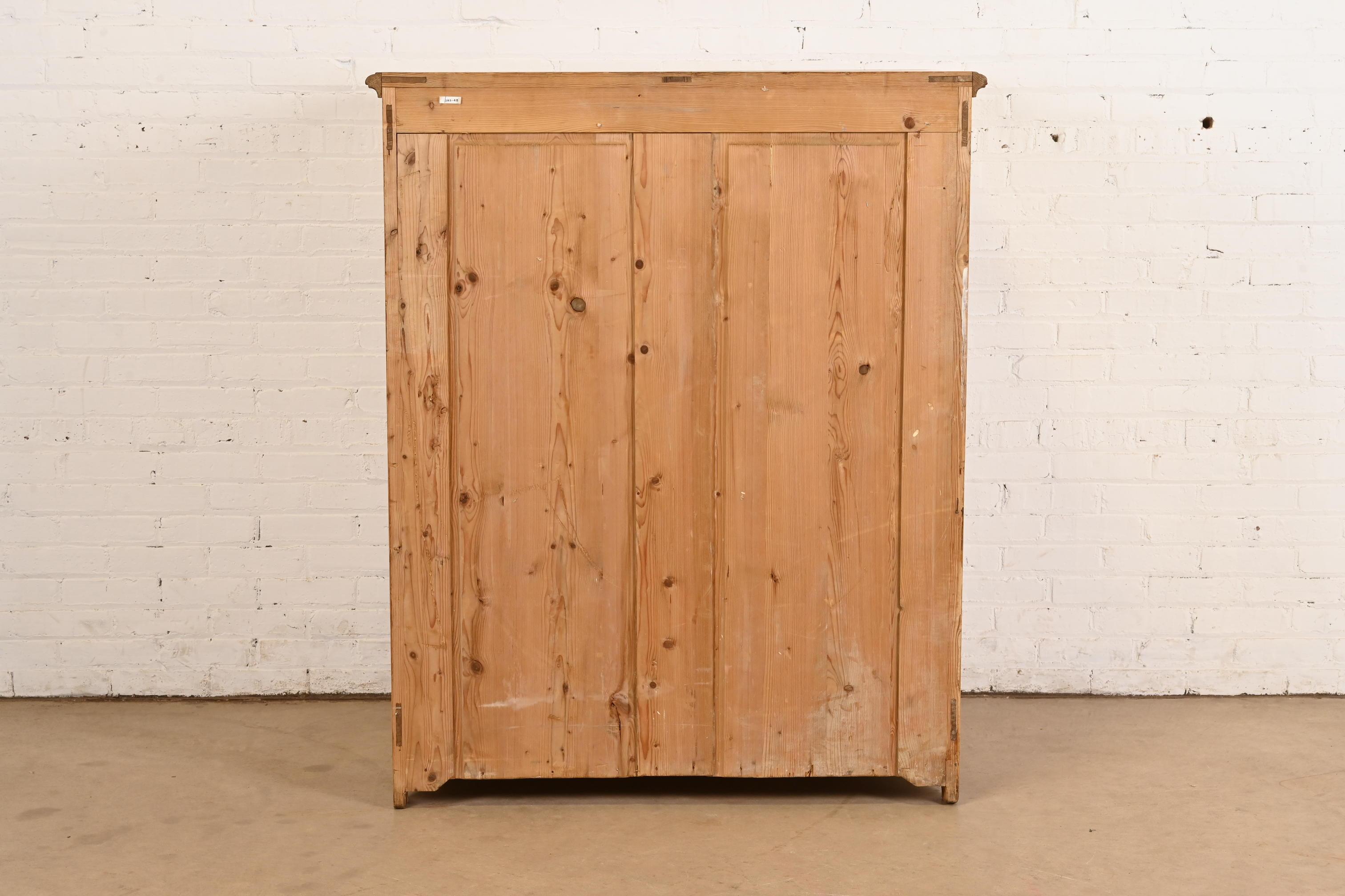 Antique Arts & Crafts English Pine 12-Drawer Architect's Blueprint File Cabinet For Sale 5