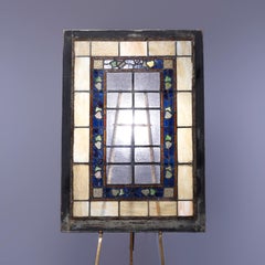 Finestra di vetro colorato a piombo della scuola FL Wright di Arte & Artigianato, 1910 ca.