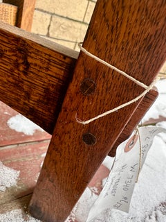 Antique Arts & Crafts Footstool, Stickley Era, Wood, 1900, Good Shape w7340