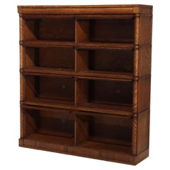 Antique Arts & Crafts Four-Stack Oak Barrister Bookcase C1910