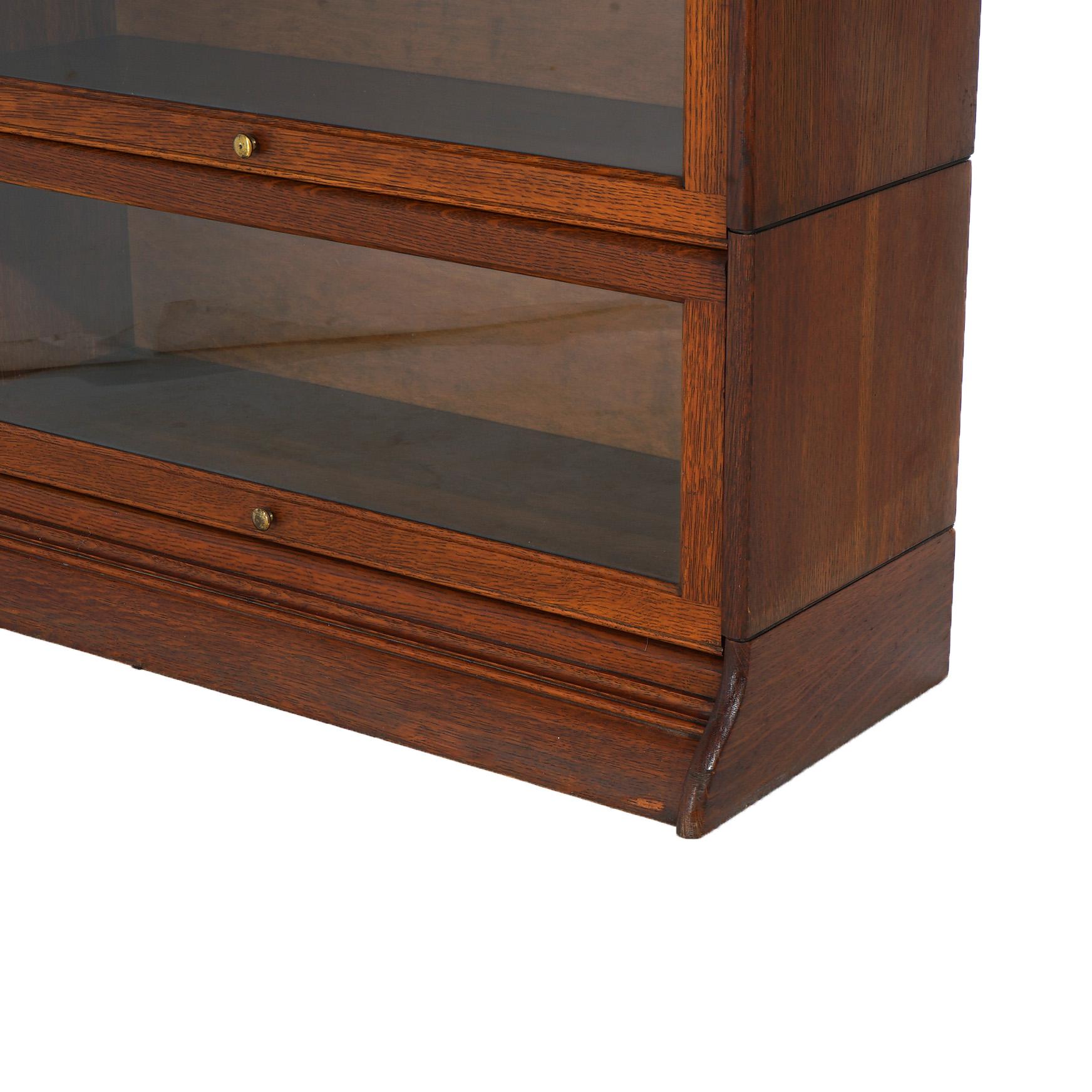 Antica libreria a quattro ripiani in Oak Barrister C1920 in vendita 5