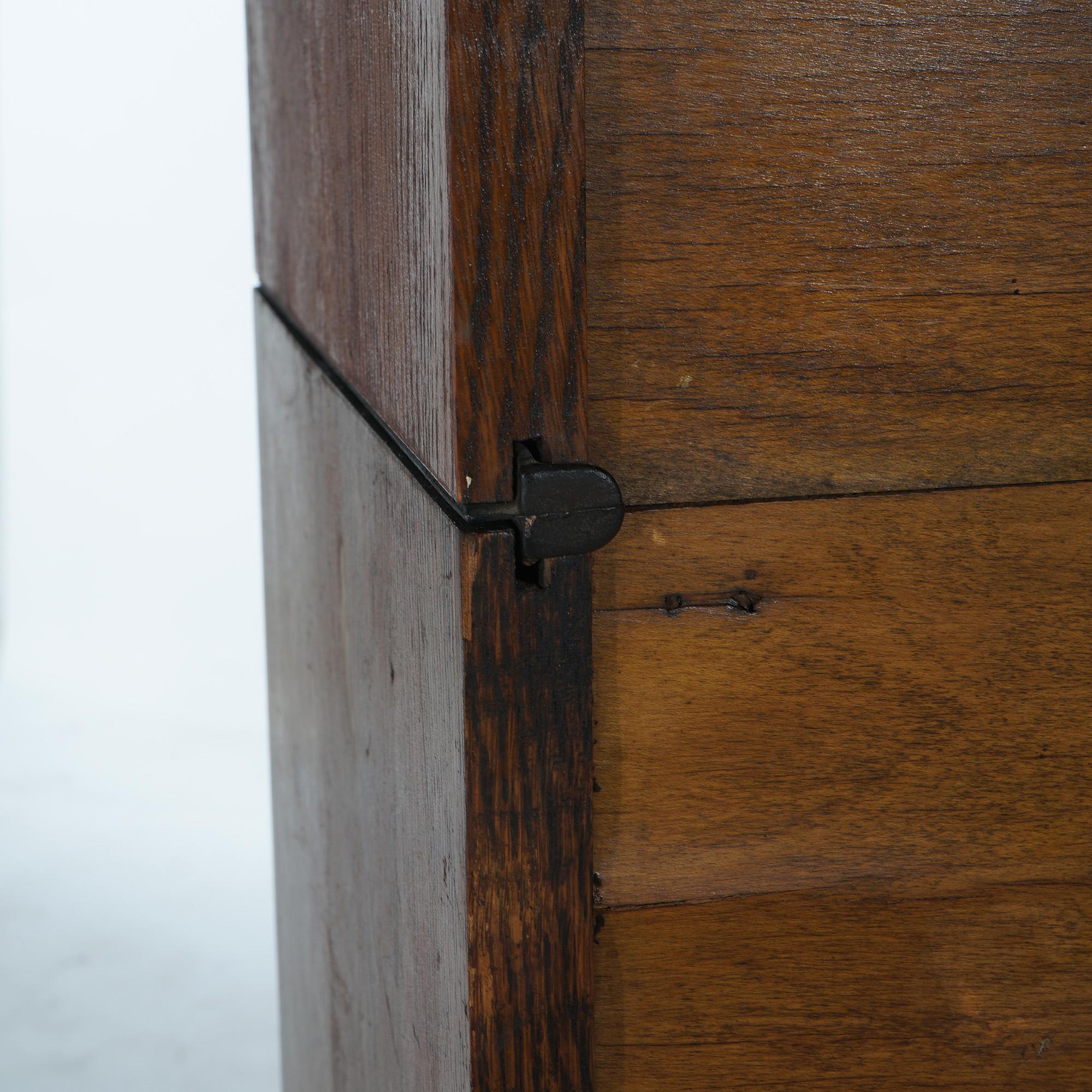 Antica libreria a quattro ripiani in Oak Barrister C1920 in vendita 8