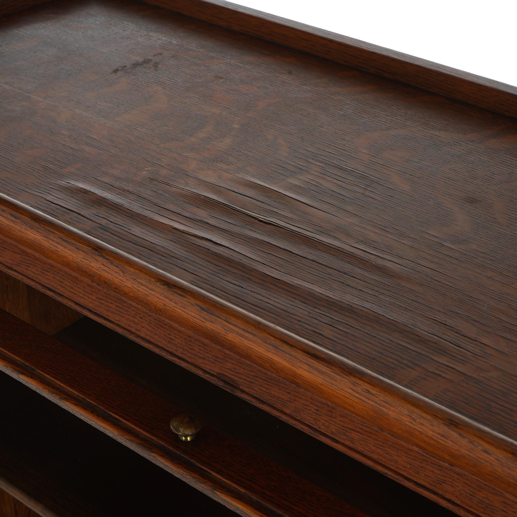 Quercia Antica libreria a quattro ripiani in Oak Barrister C1920 in vendita