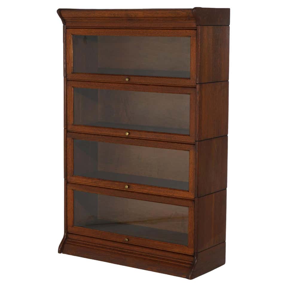 Antique FourStack Barrister Bookcase by Macey, Circa 1920s at 1stDibs