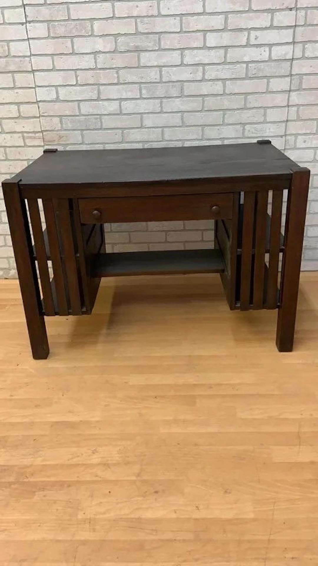 Arts and Crafts Antique Arts & Crafts Oak Mission Desk