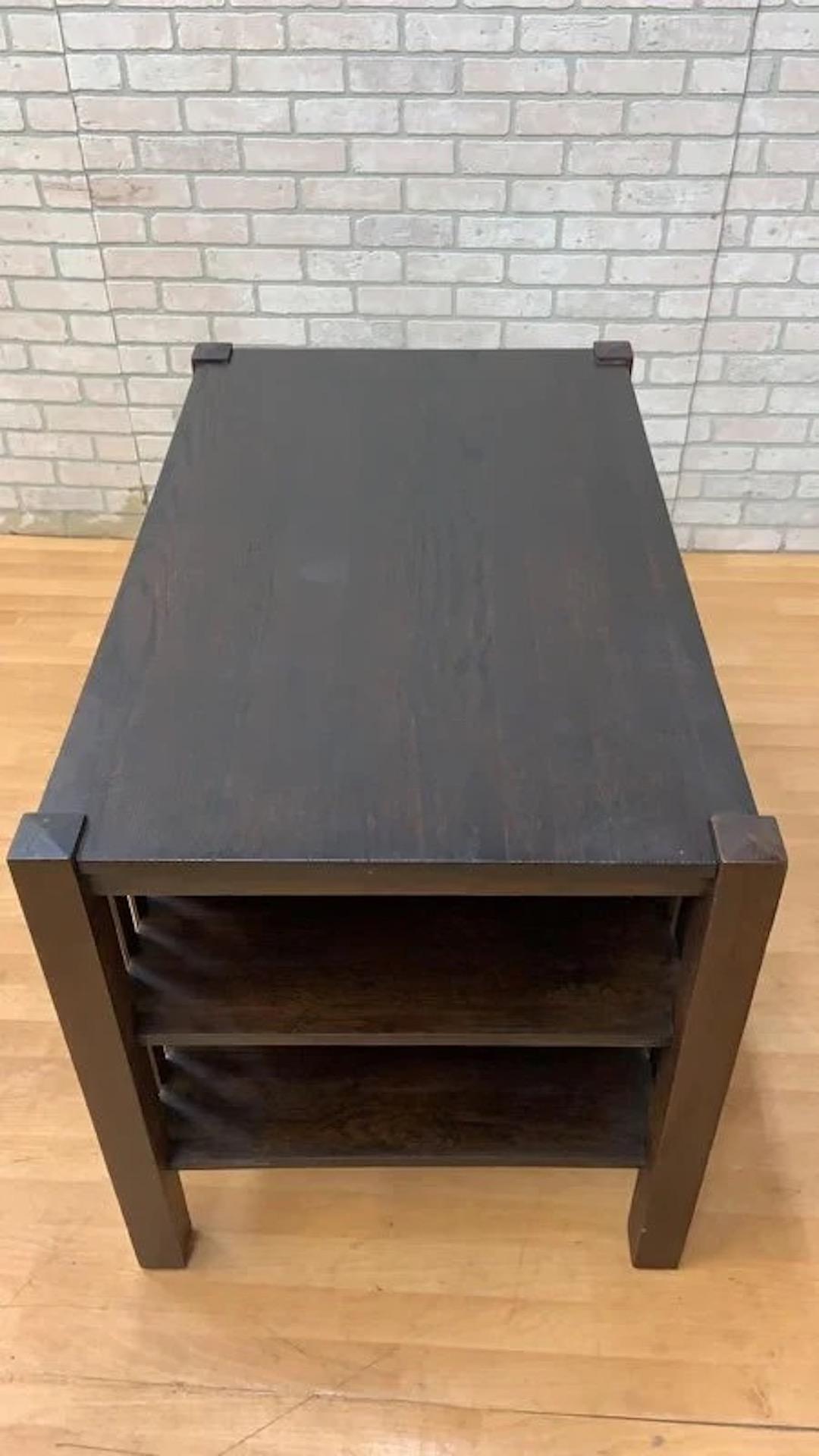 Antique Arts & Crafts Oak Mission Desk 1
