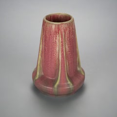 Antique Arts & Crafts Fulper Art Pottery Buttress Vase Circa 1920