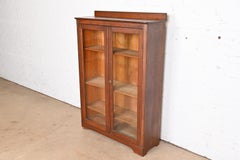 Antique Arts & Crafts Glass Front Bookcase by Larkin Co., Circa 1900