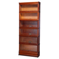 Antique Arts 
Crafts Globe Wernicke Oak Barrister Bookcase, c1910