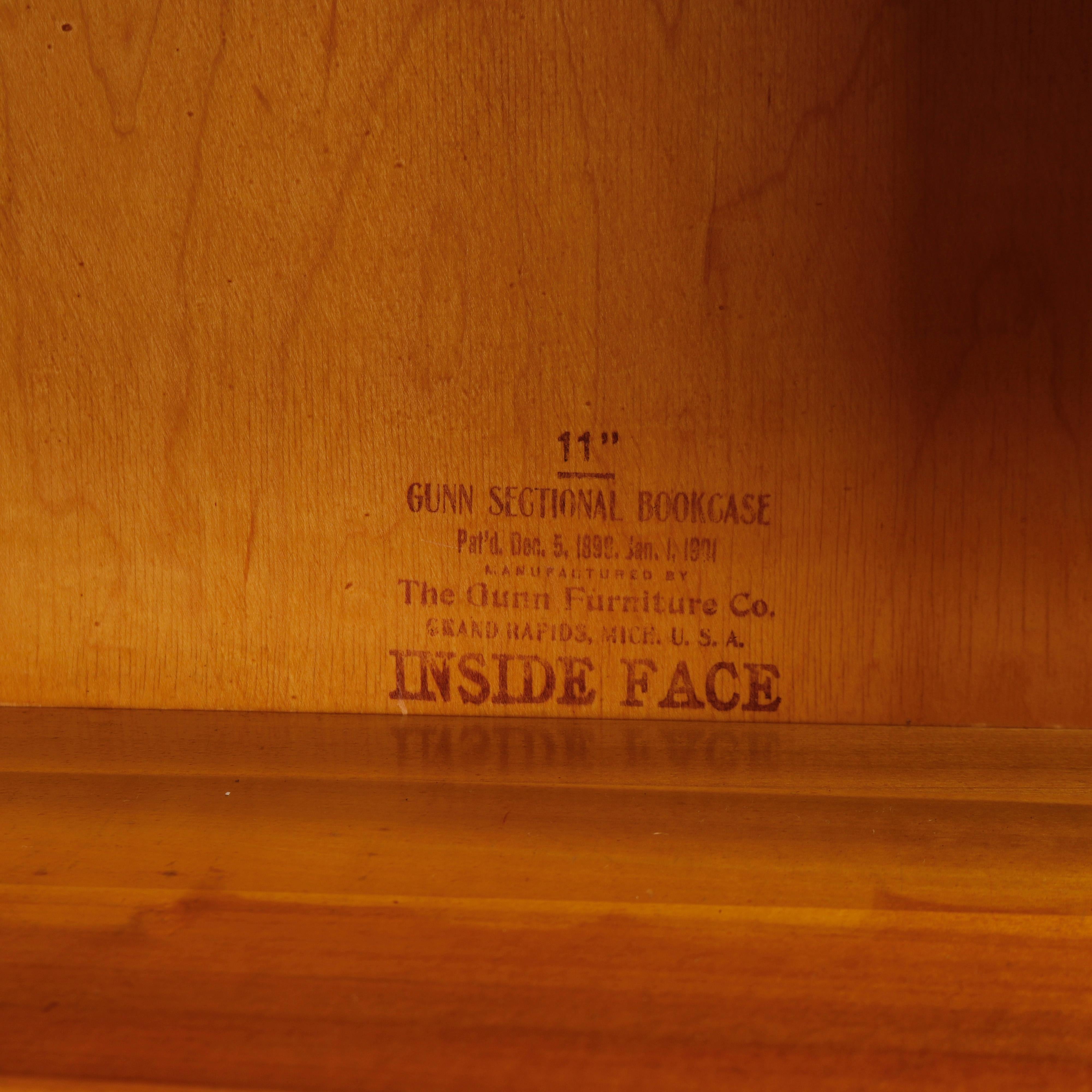 20th Century Antique Arts & Crafts Gunn Oak Six-Stack Barrister Bookcase, C1910