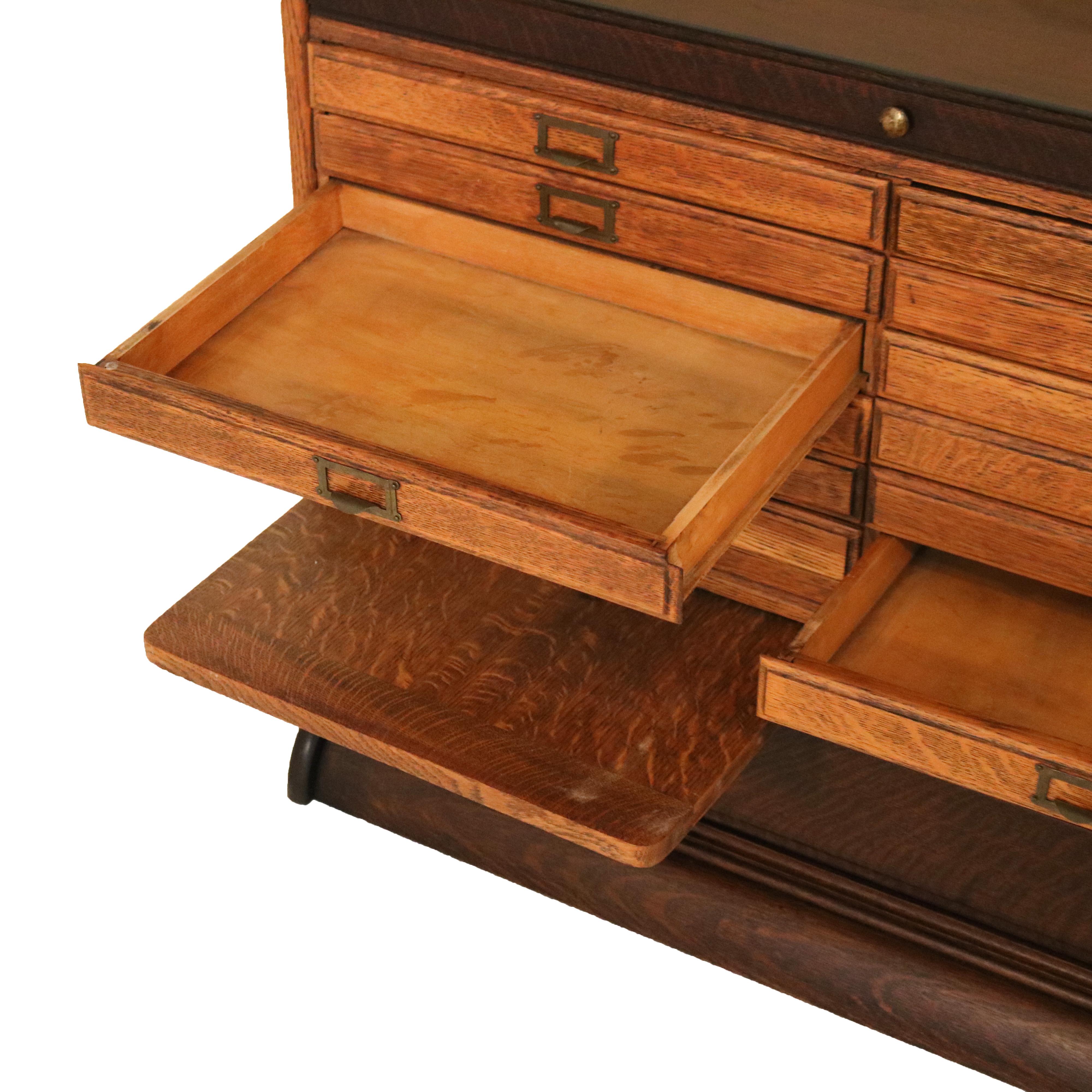 Antique Arts & Crafts Gunn Oak Six Stack Barrister Bookcase C1920 For Sale 3