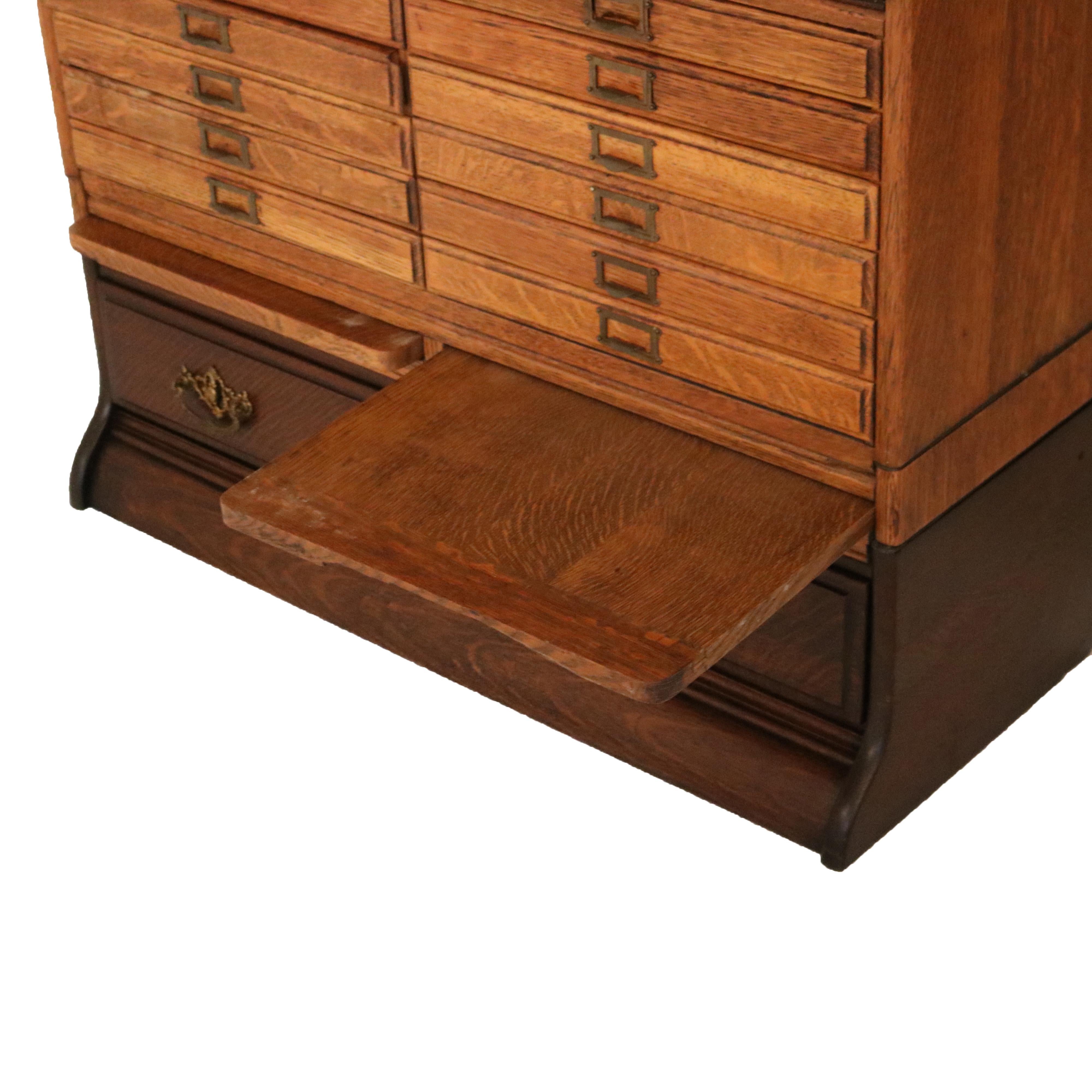 Antique Arts & Crafts Gunn Oak Six Stack Barrister Bookcase C1920 For Sale 4