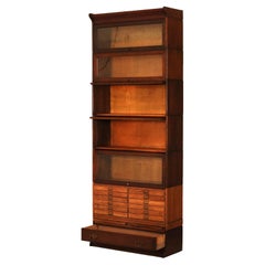 Antique Arts & Crafts Gunn Oak Six Stack Barrister Bookcase C1920