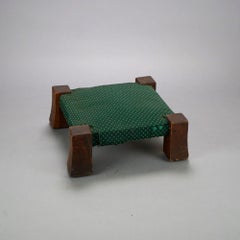 Tabouret de soirée ancien en chêne Gustav Stickley Arts & Crafts, signé, C1910