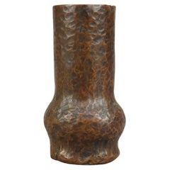 Antique Arts & Crafts Hammered Copper Cabinet Vase, Circa 1910
