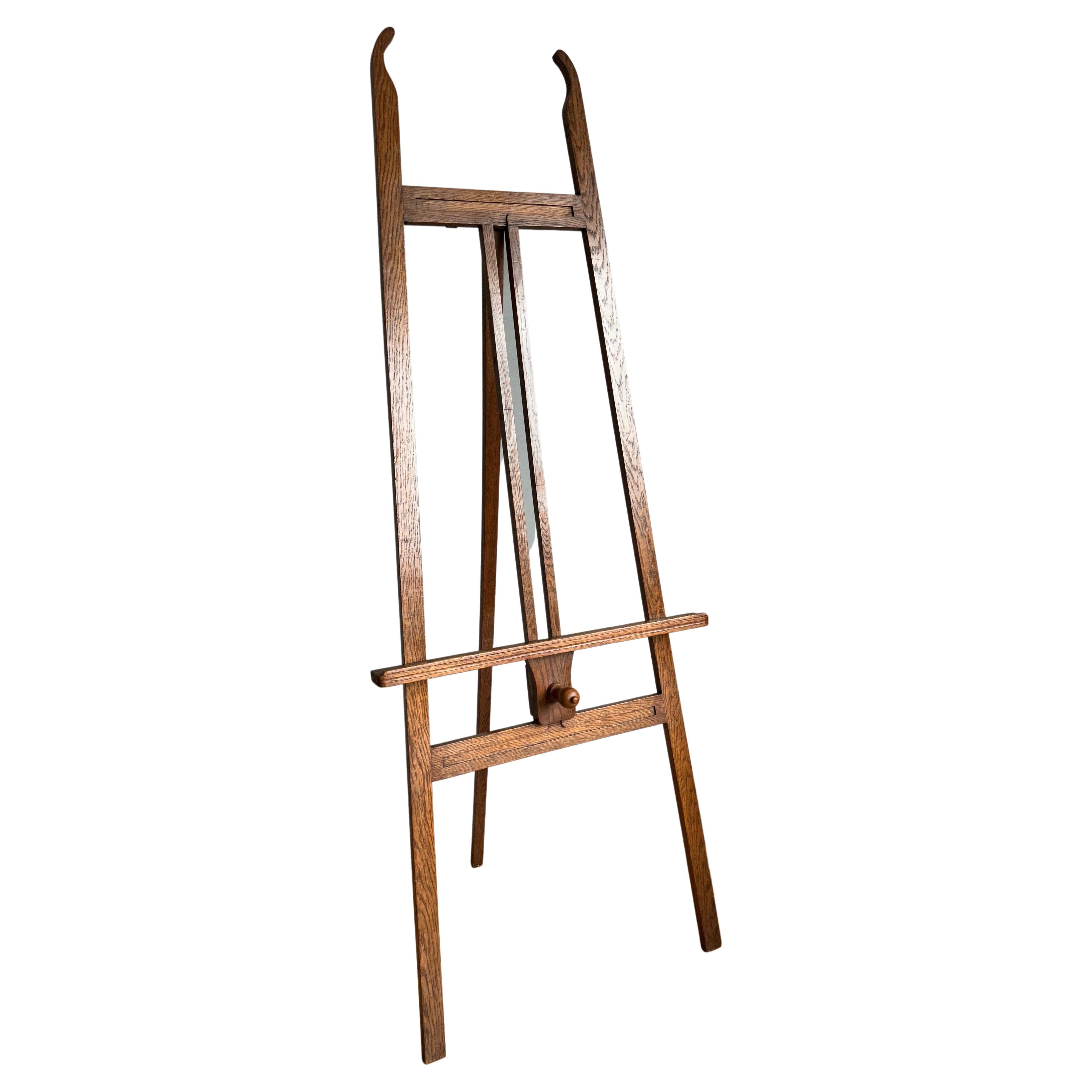 Unique Antique Handmade Arts and Crafts Floor Easel / Artist Display Stand  ca 1910 For Sale at 1stDibs