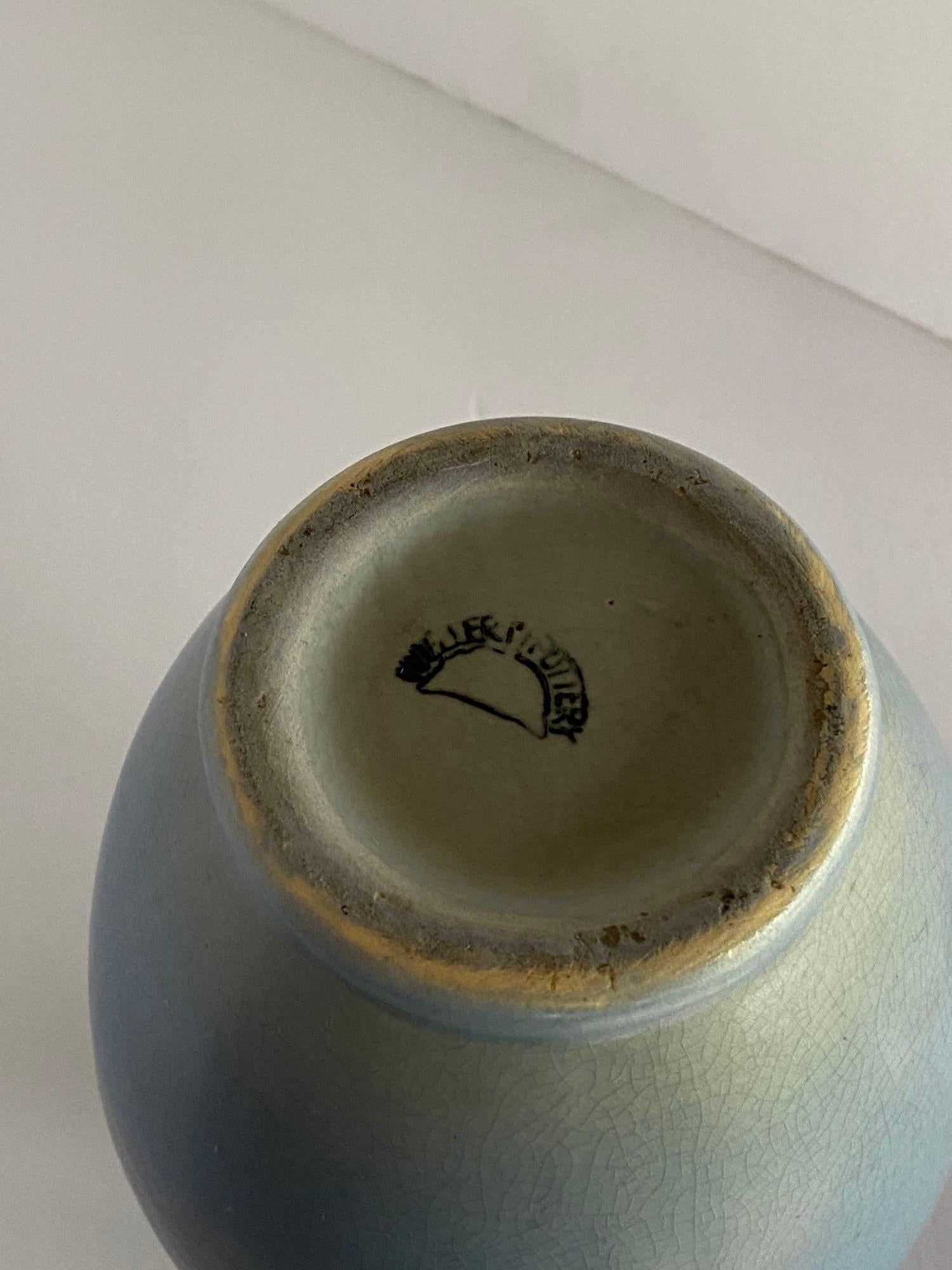 Antike handbemalte Arts and Crafts-Vase aus Kunstkeramik von Weller Pottery im Angebot 2