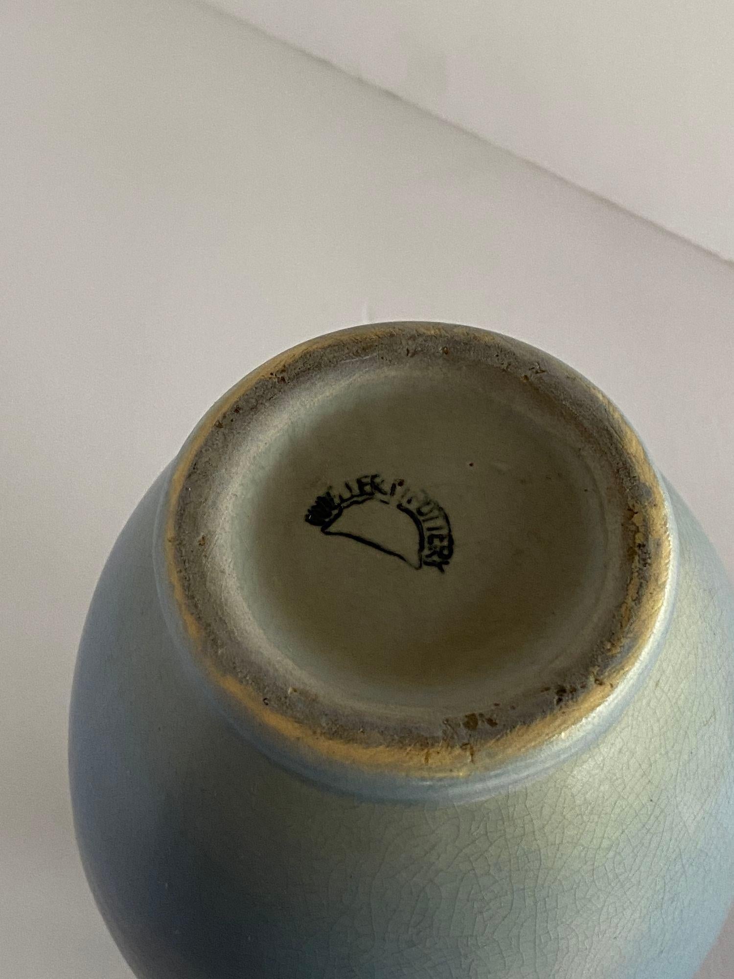 Vaso antico in ceramica artistica dipinta a mano di Weller Pottery in vendita 1