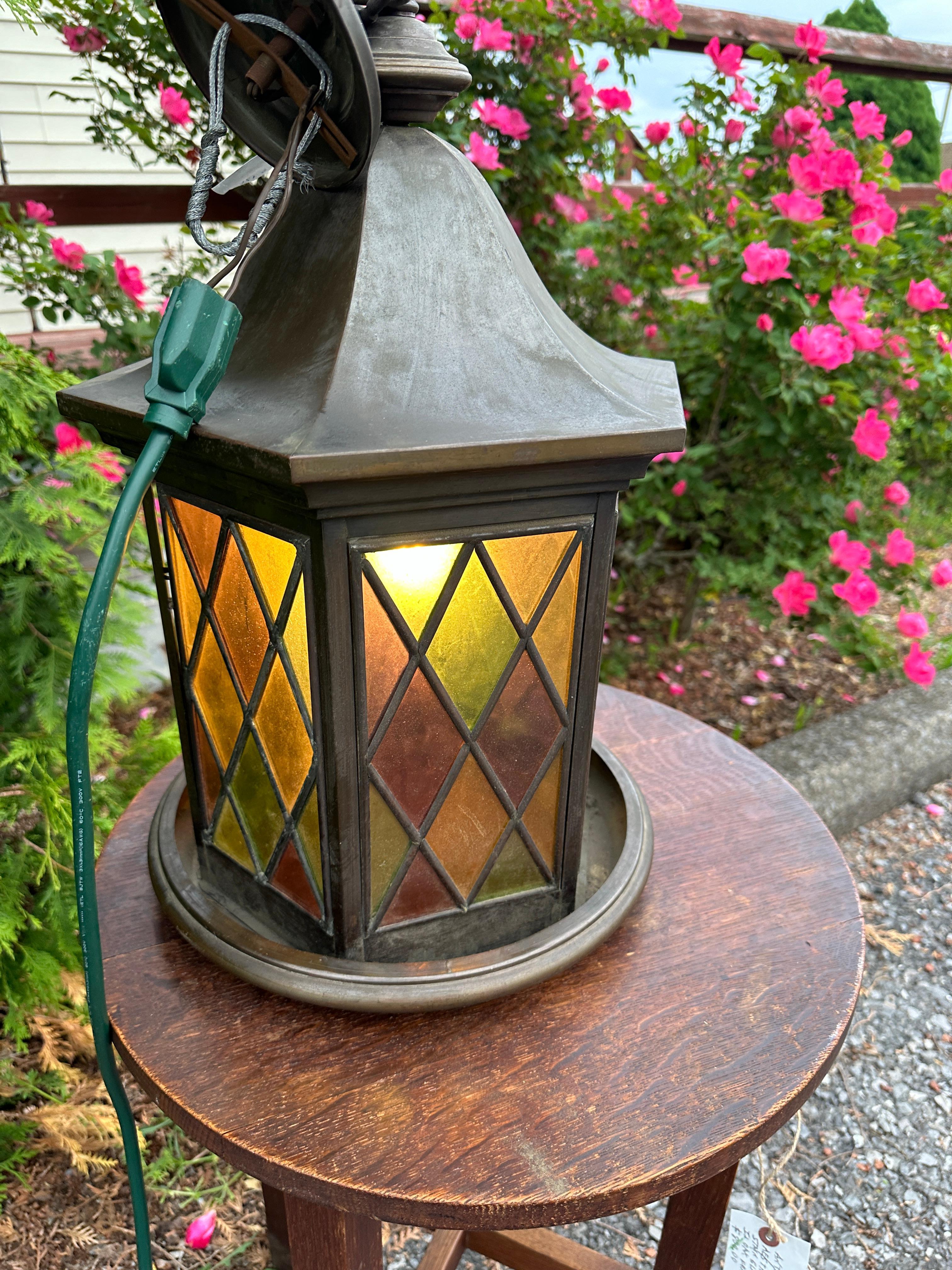 XX secolo Arte Antiques e Artigianato MADE IN USA  missione Lampada a sospensione -  L'epoca di Stickley.  W5877 in vendita