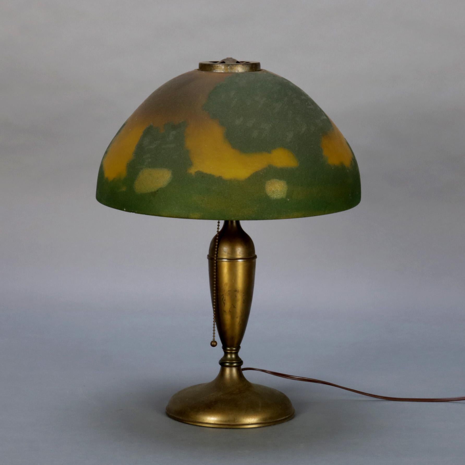 jefferson reverse painted lamp