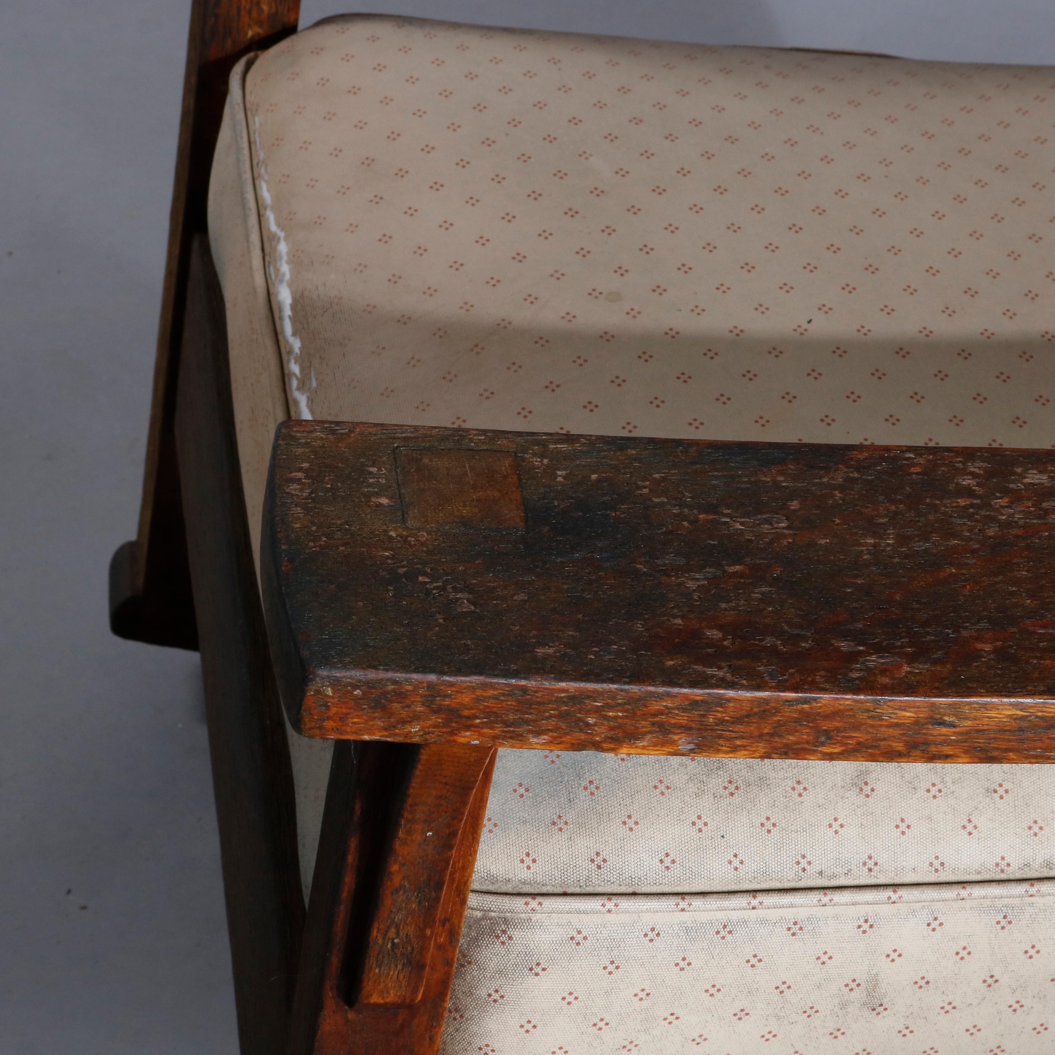 Antique Arts & Crafts L & JG Stickley Mission Oak Slat Back Rocking Chair 6