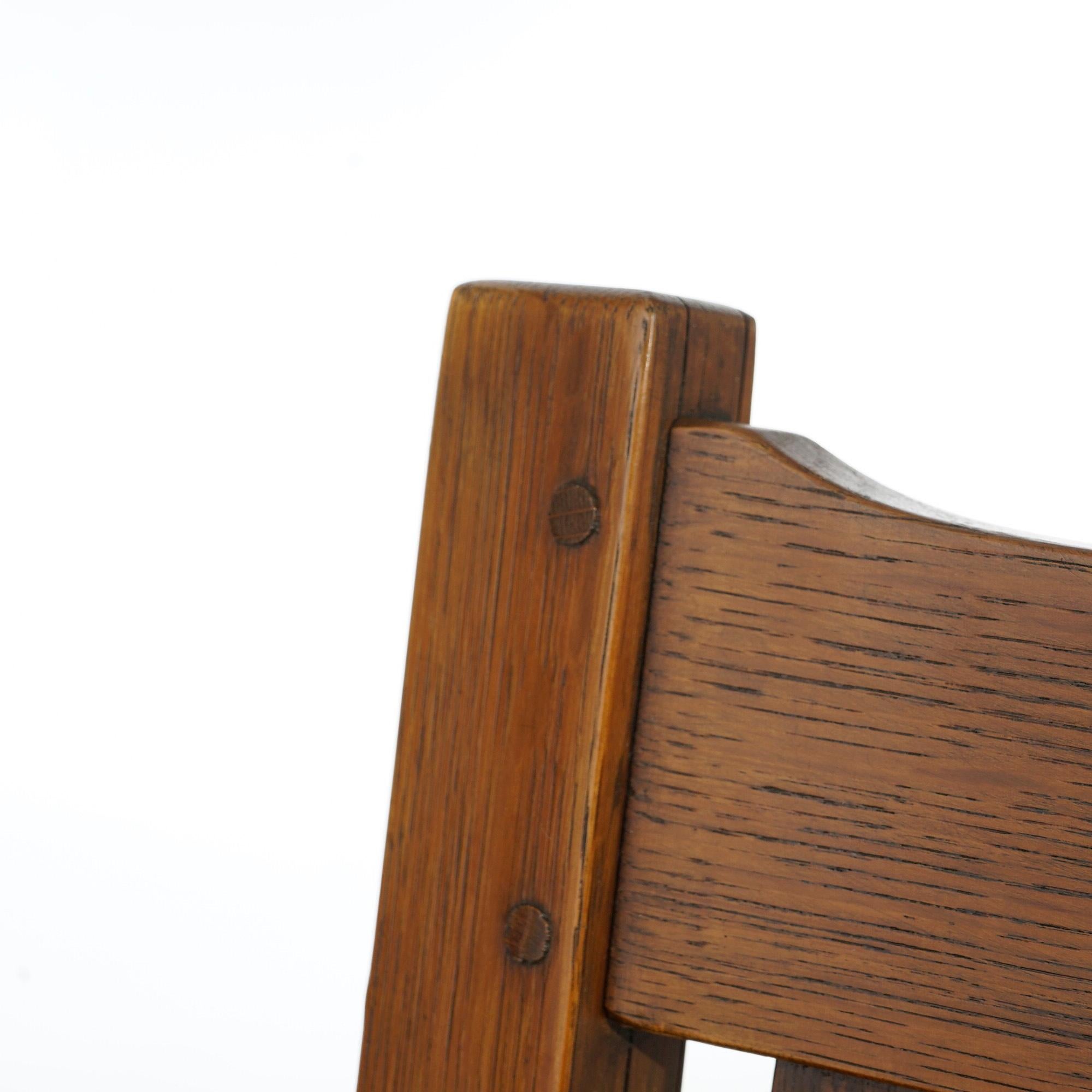 Antique Arts & Crafts L & Jg Stickley Oak Arm Chair, Circa 1910 6