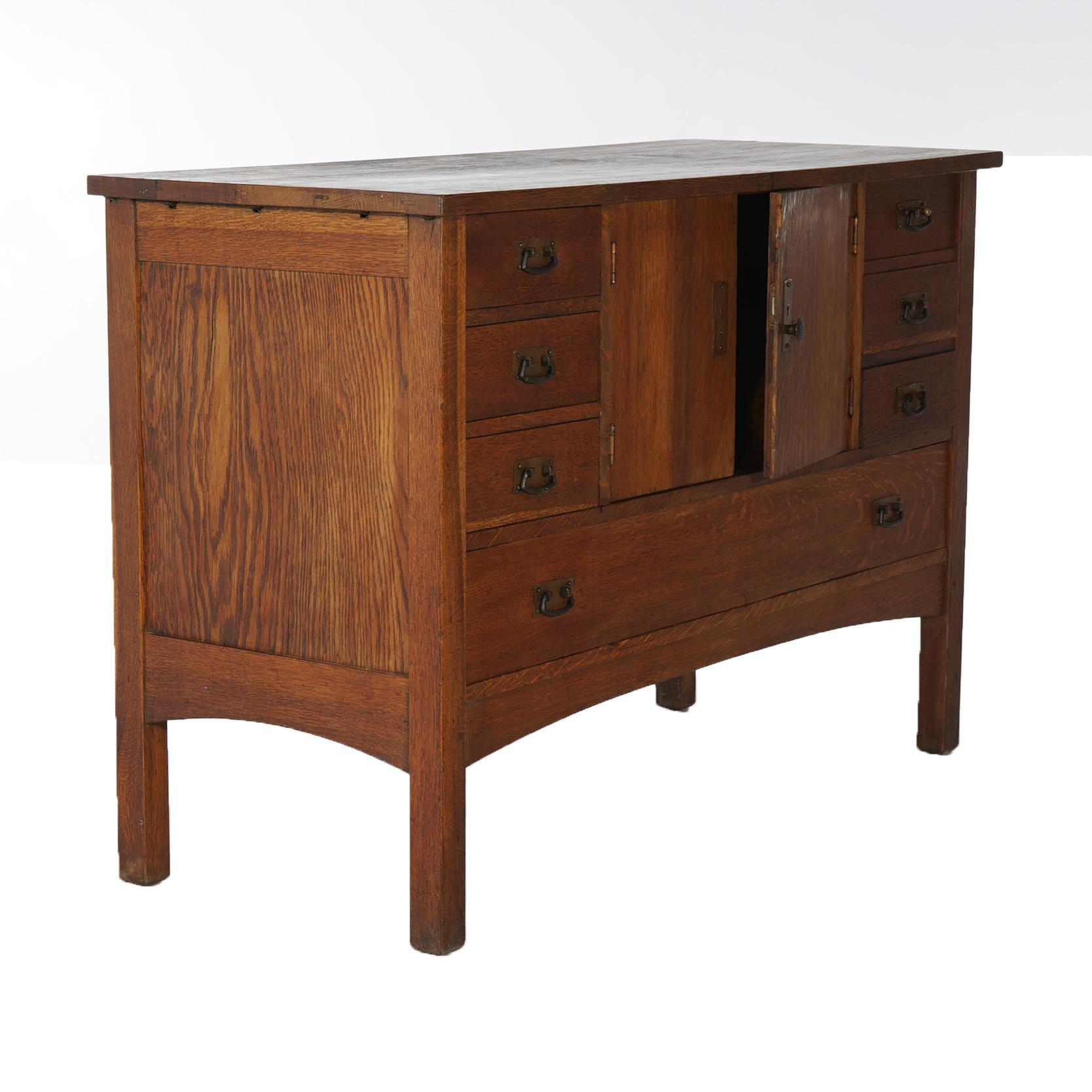 Antique Arts and Crafts L and JG Stickley Oak Sideboard Circa 1910 For ...