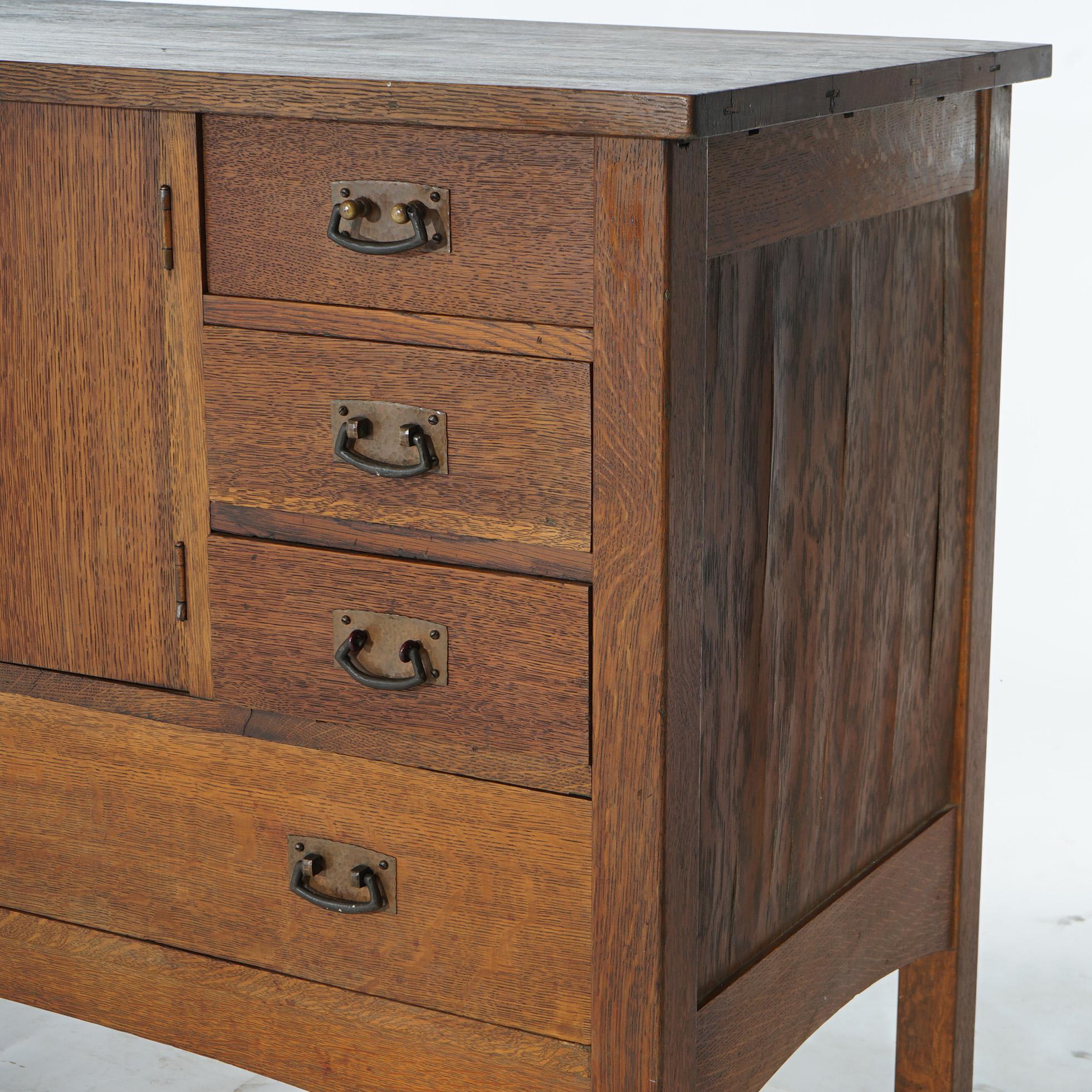 Antique Arts and Crafts L and JG Stickley Oak Sideboard Circa 1910 For ...