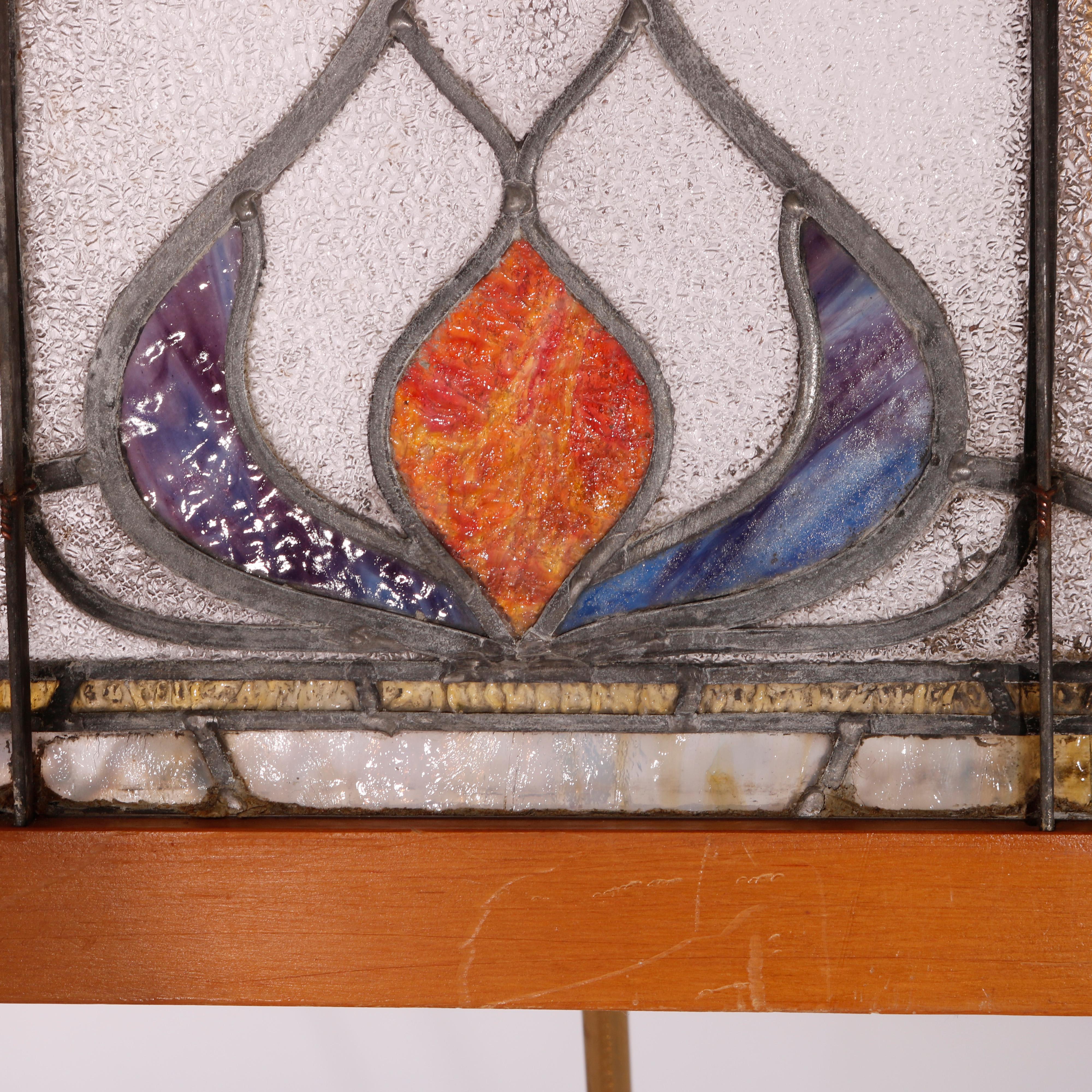 arts and crafts stained glass panels