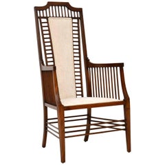 Antique Arts & Crafts Mahogany Armchair