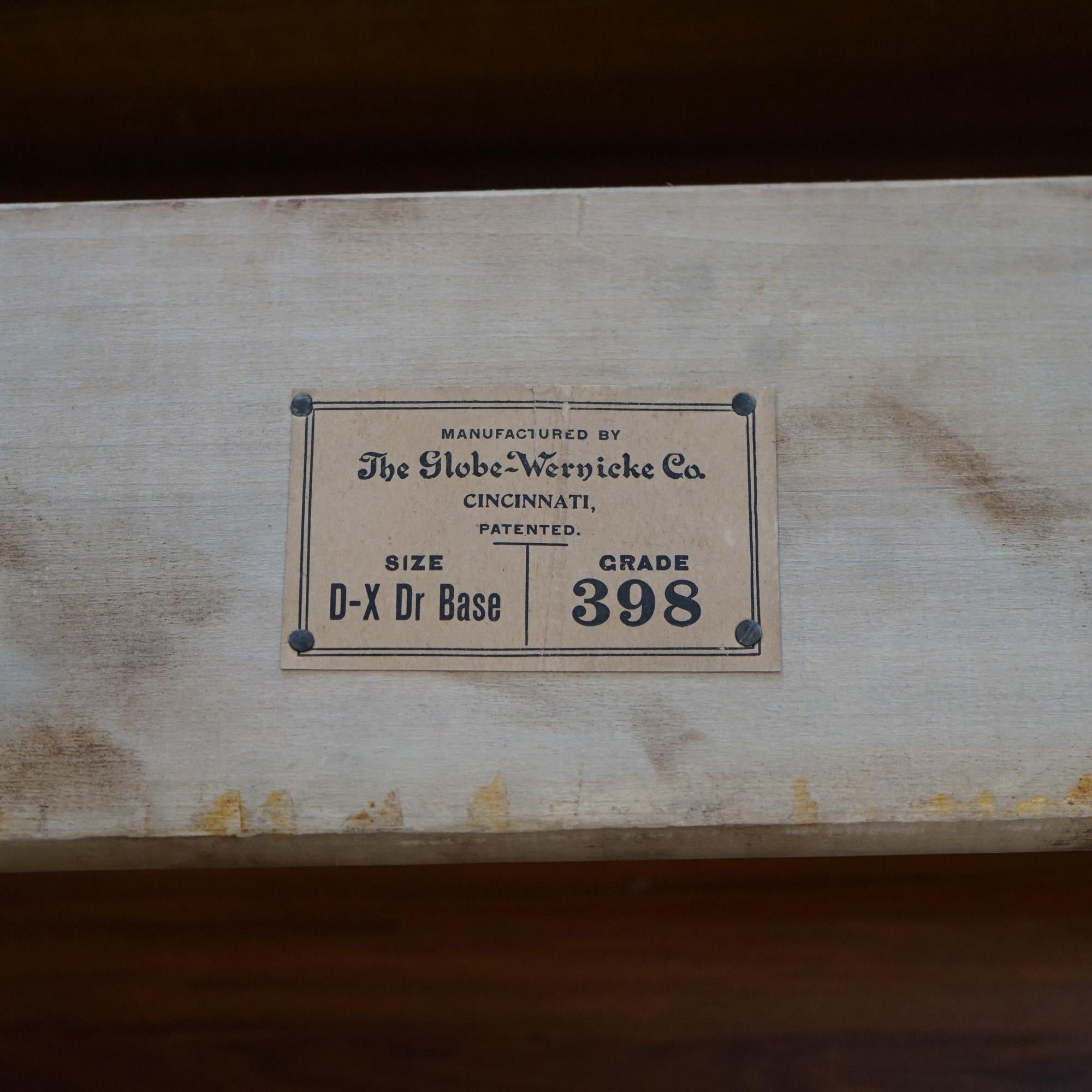 Antique Arts & Crafts Mahogany Globe Wernicke Stack Barrister Bookcase C1910 9