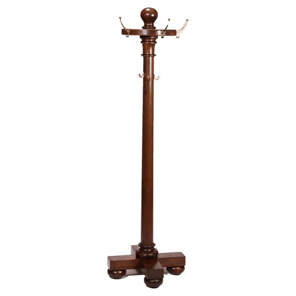 Antique Arts and Crafts Mahogany Hall Hat Rack circa 1910 For Sale at ...