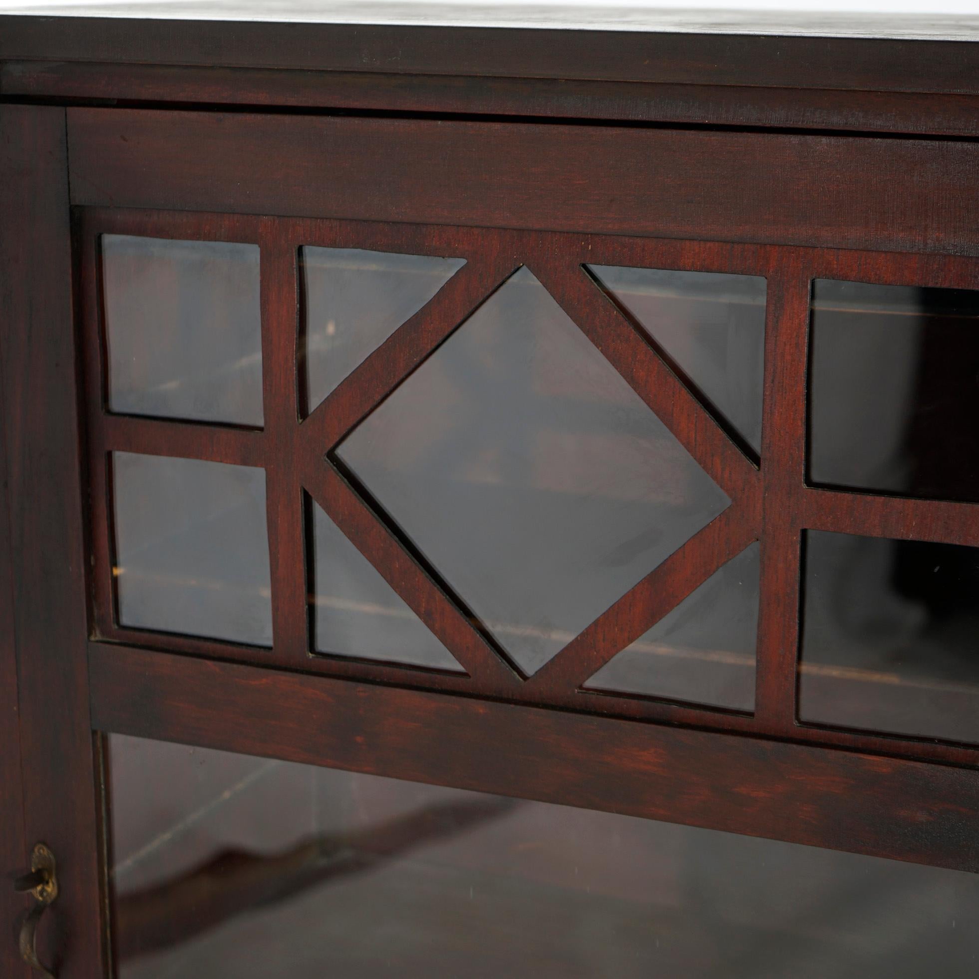 Antique Arts and Crafts Mahogany Single Door Bookcase Circa 1910 For ...