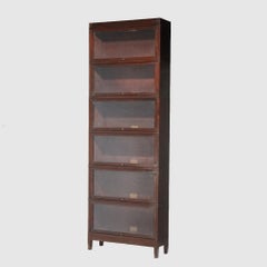 Antique Arts & Crafts Mahogany Six Stack Globe Wernicke Barrister Bookcase