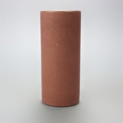 Antique Arts & Crafts Marble Head Art Pottery Cylinder Vase:: Circa 1920